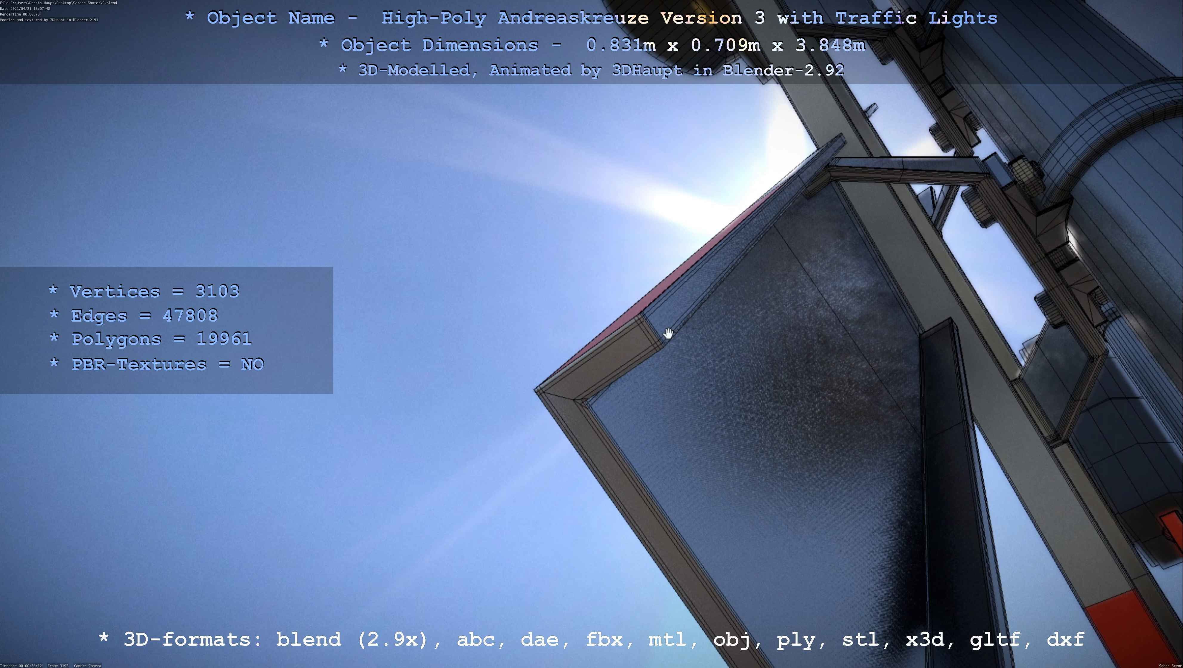 High-Poly Andreaskreuz Version 3  3D model_94