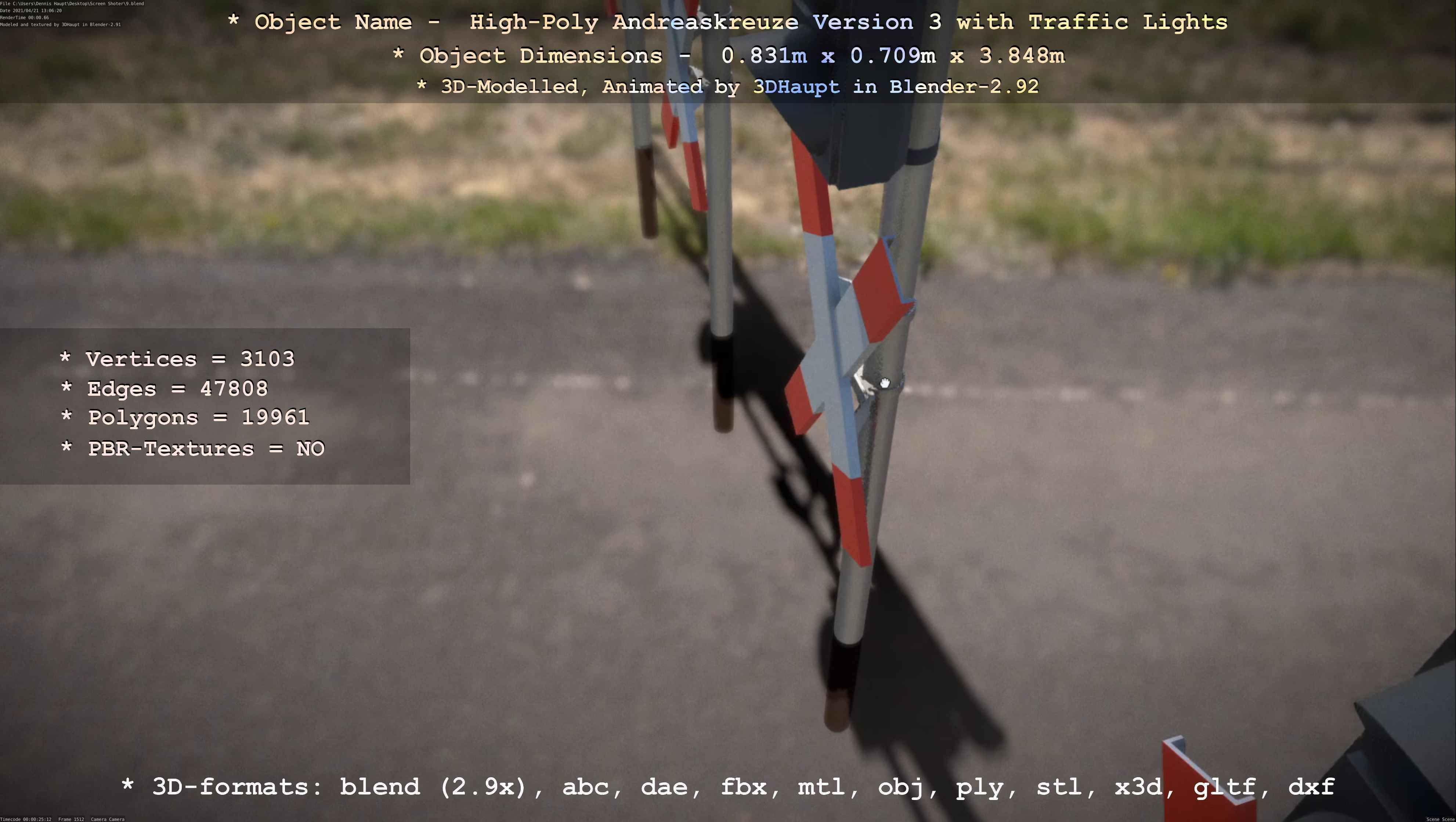 High-Poly Andreaskreuz Version 3  3D model_44