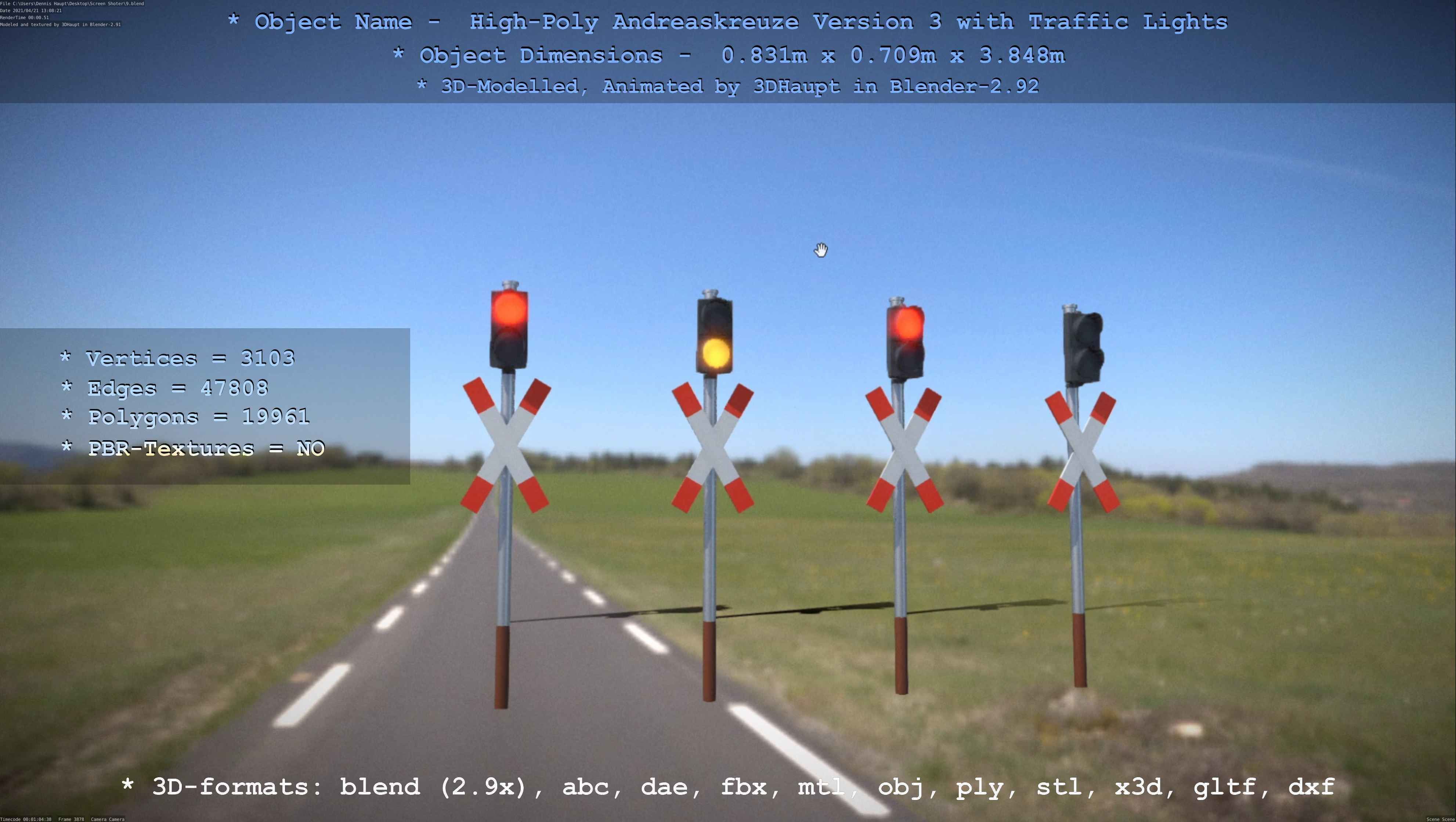 High-Poly Andreaskreuz Version 3  3D model_114