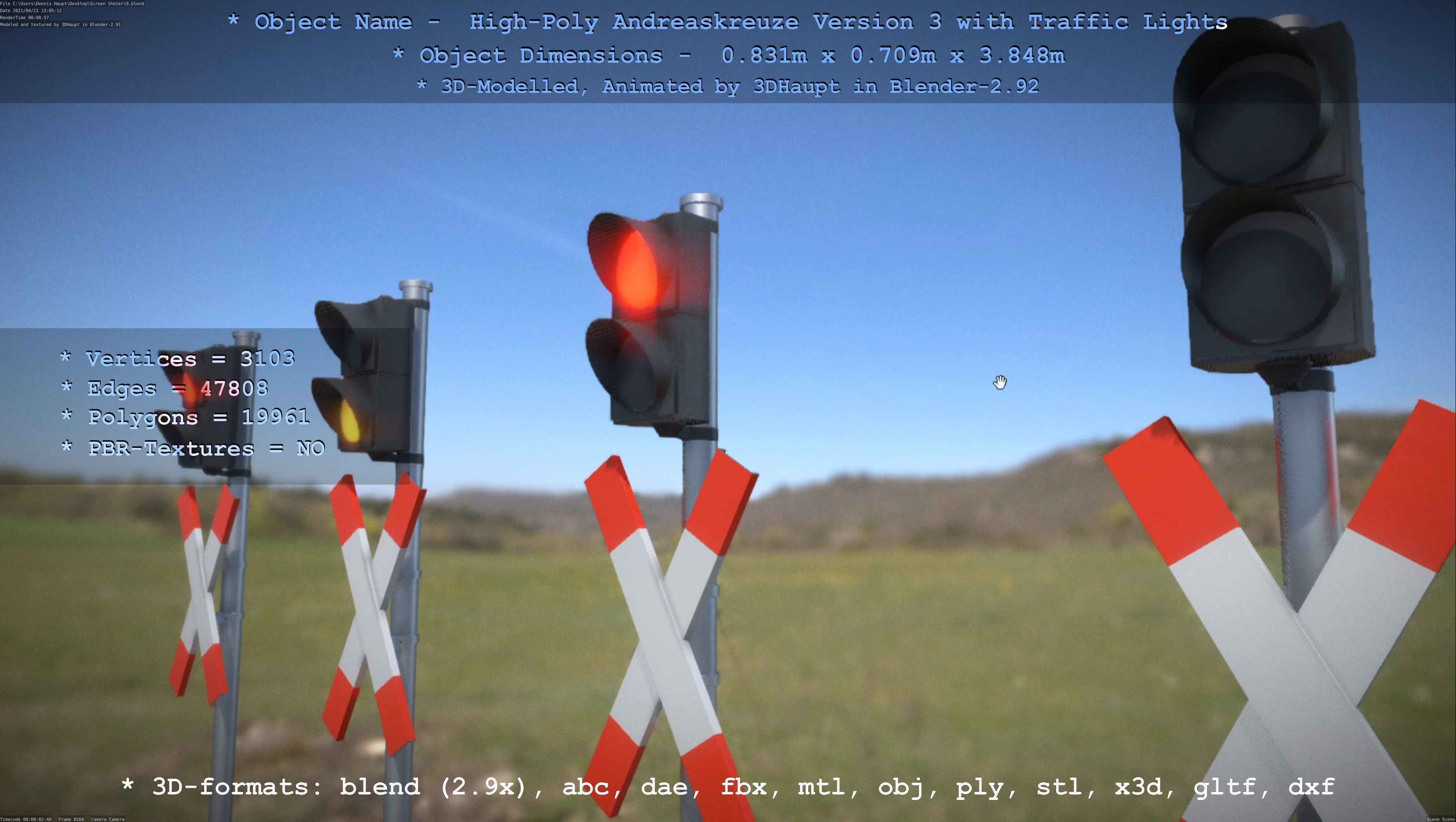 High-Poly Andreaskreuz Version 3  3D model_124