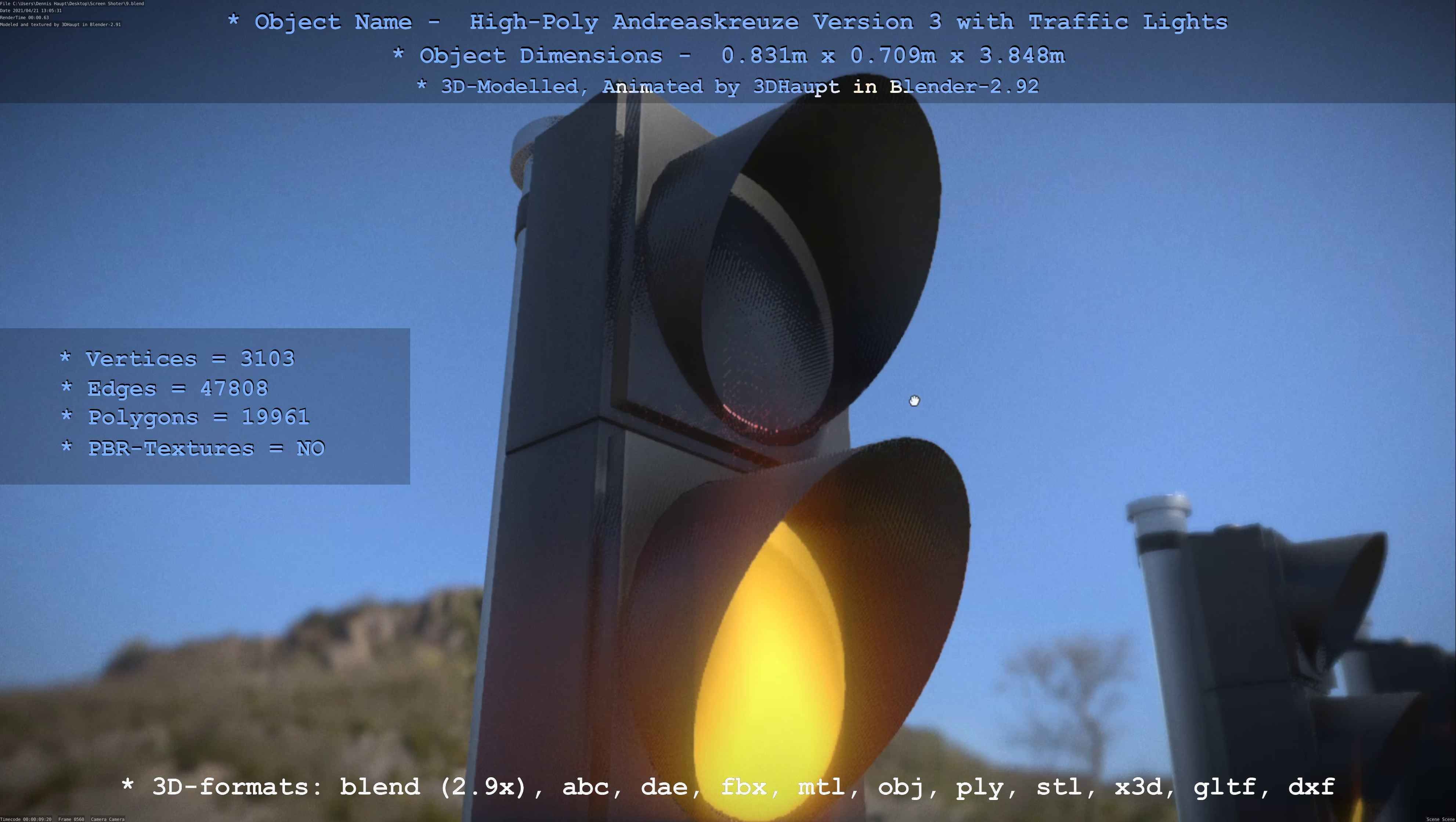 High-Poly Andreaskreuz Version 3  3D model_6