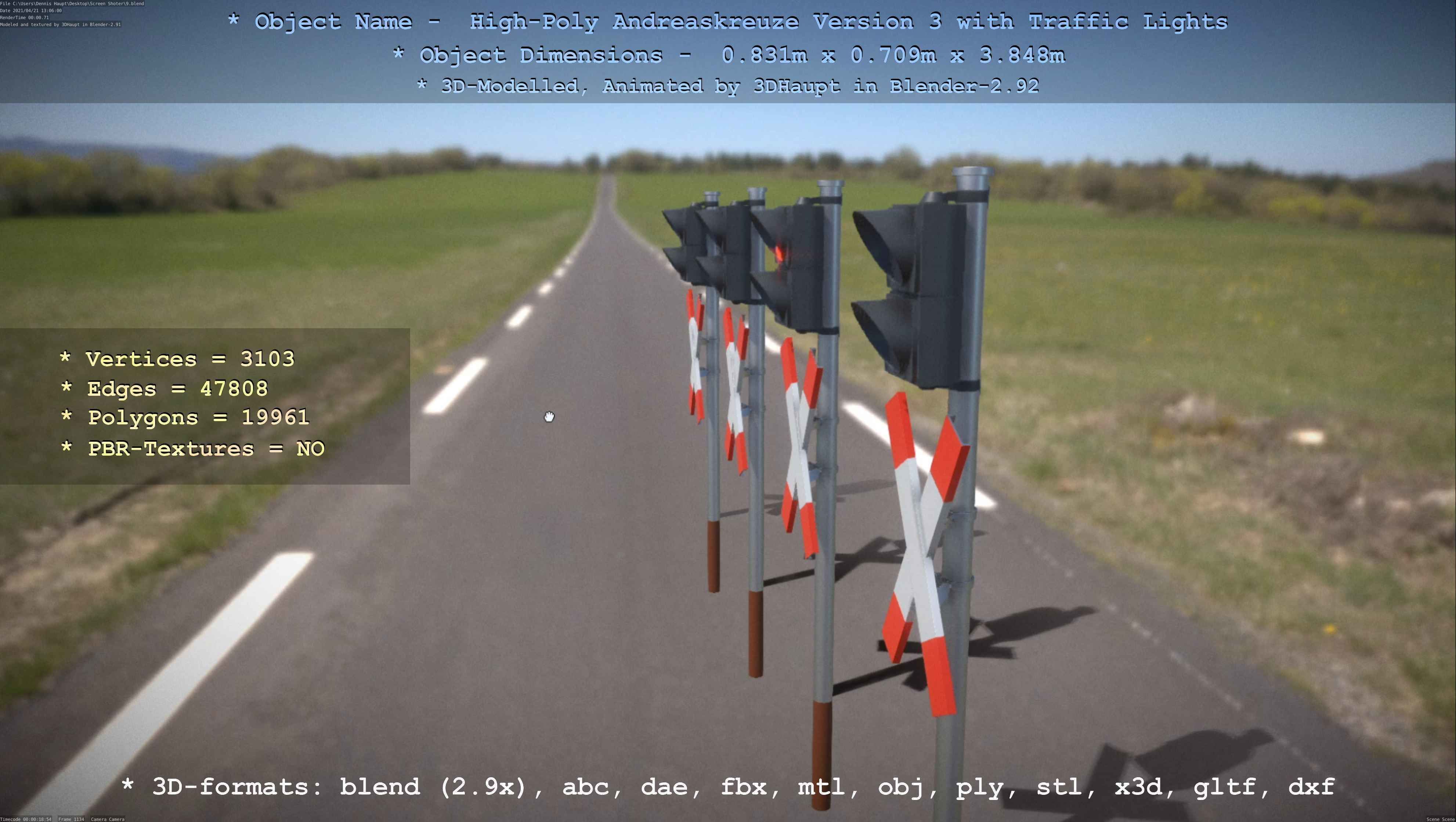 High-Poly Andreaskreuz Version 3  3D model_32