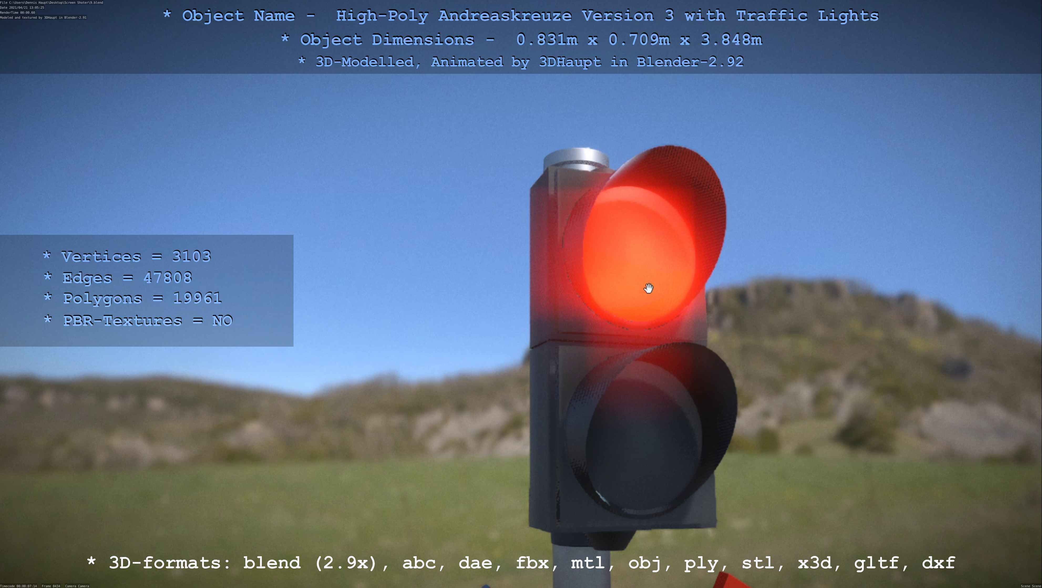 High-Poly Andreaskreuz Version 3  3D model_131
