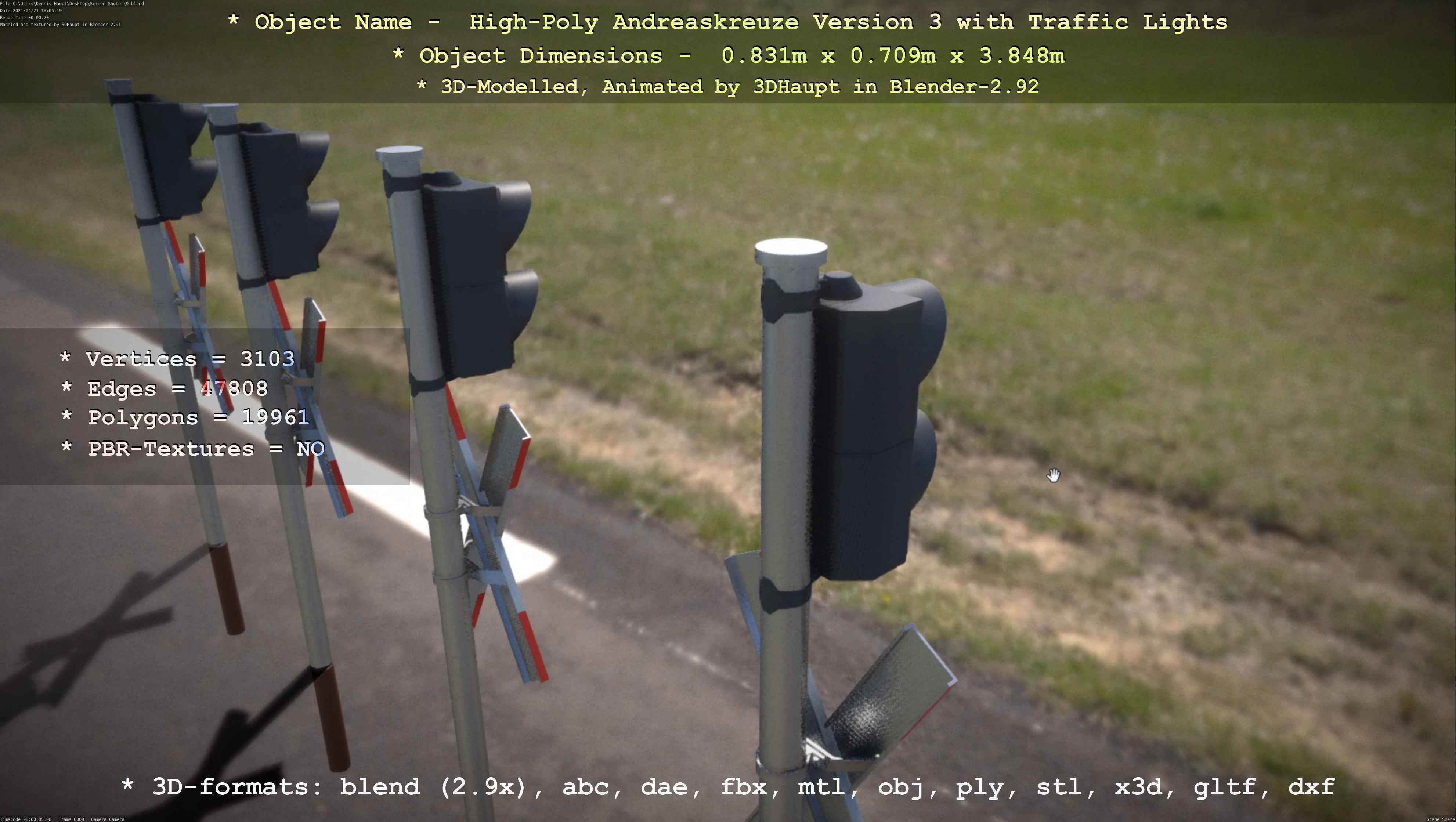 High-Poly Andreaskreuz Version 3  3D model_27