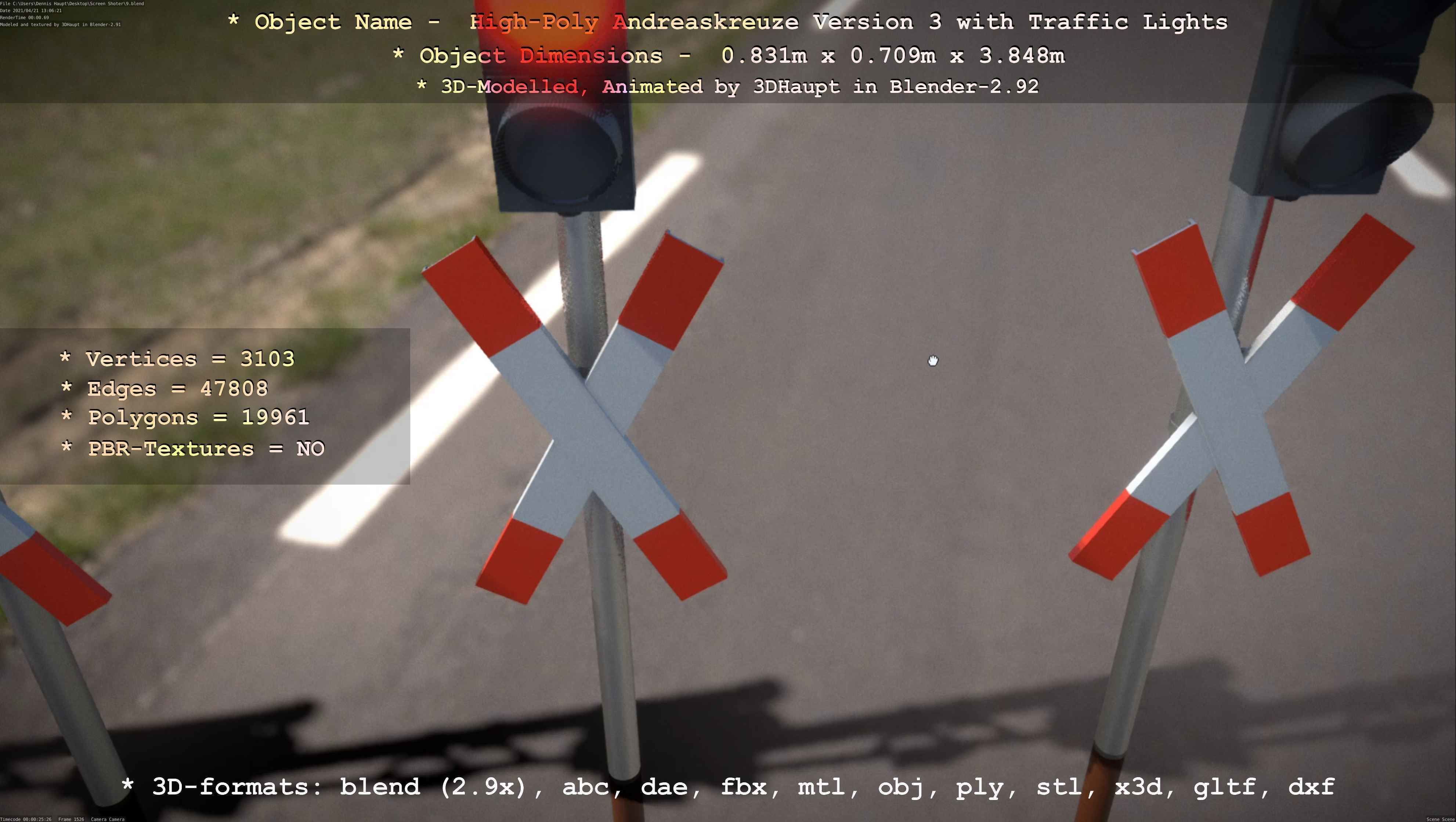 High-Poly Andreaskreuz Version 3  3D model_42