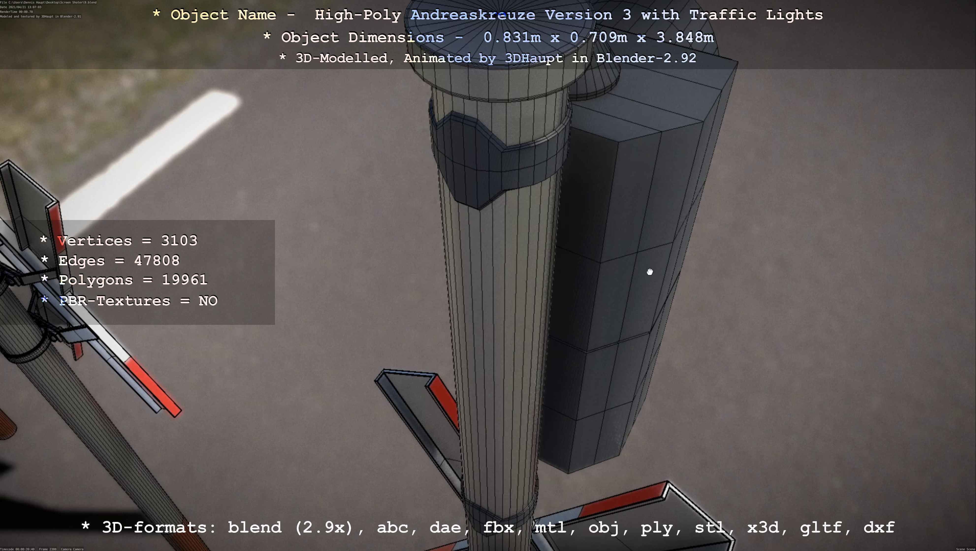 High-Poly Andreaskreuz Version 3  3D model_71