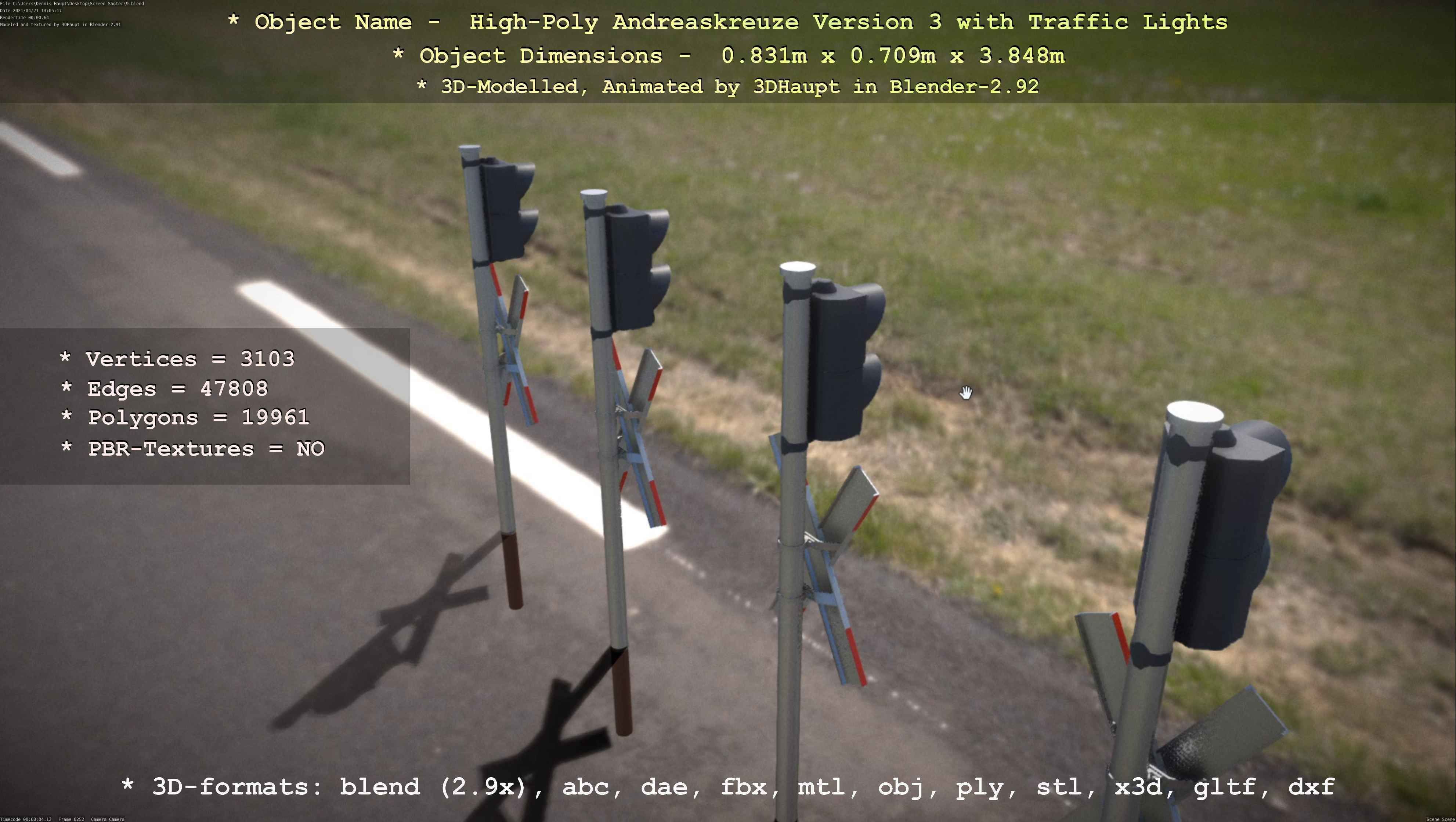 High-Poly Andreaskreuz Version 3  3D model_122