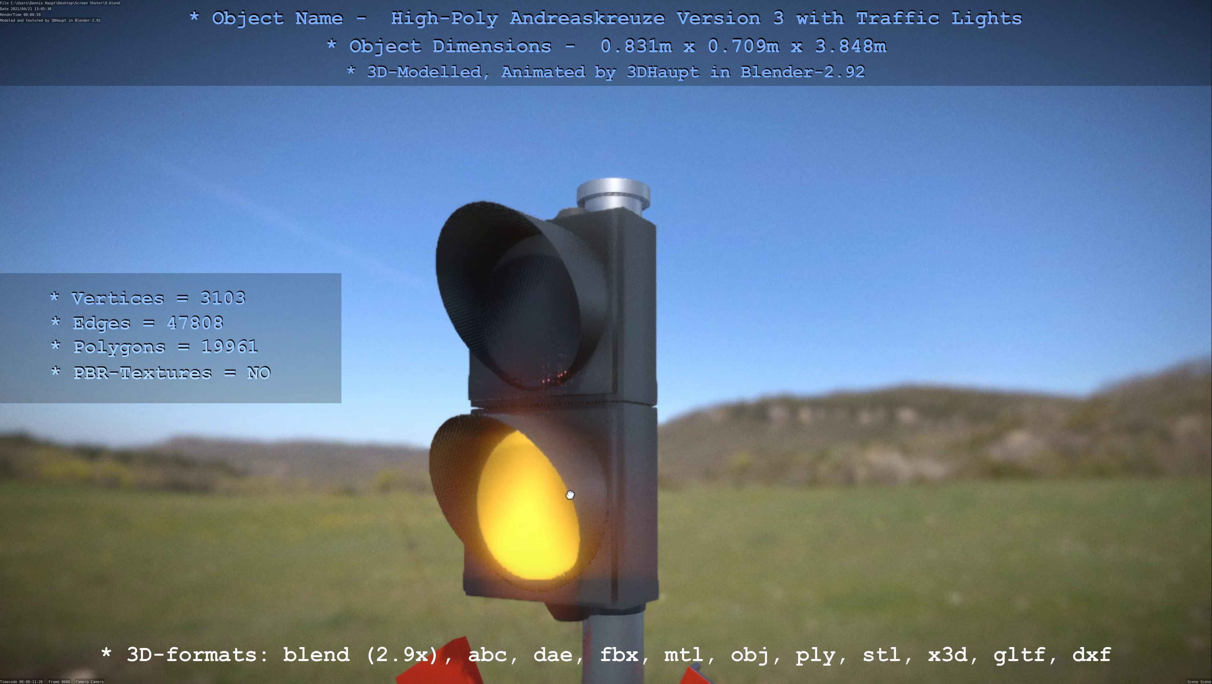 High-Poly Andreaskreuz Version 3  3D model_133
