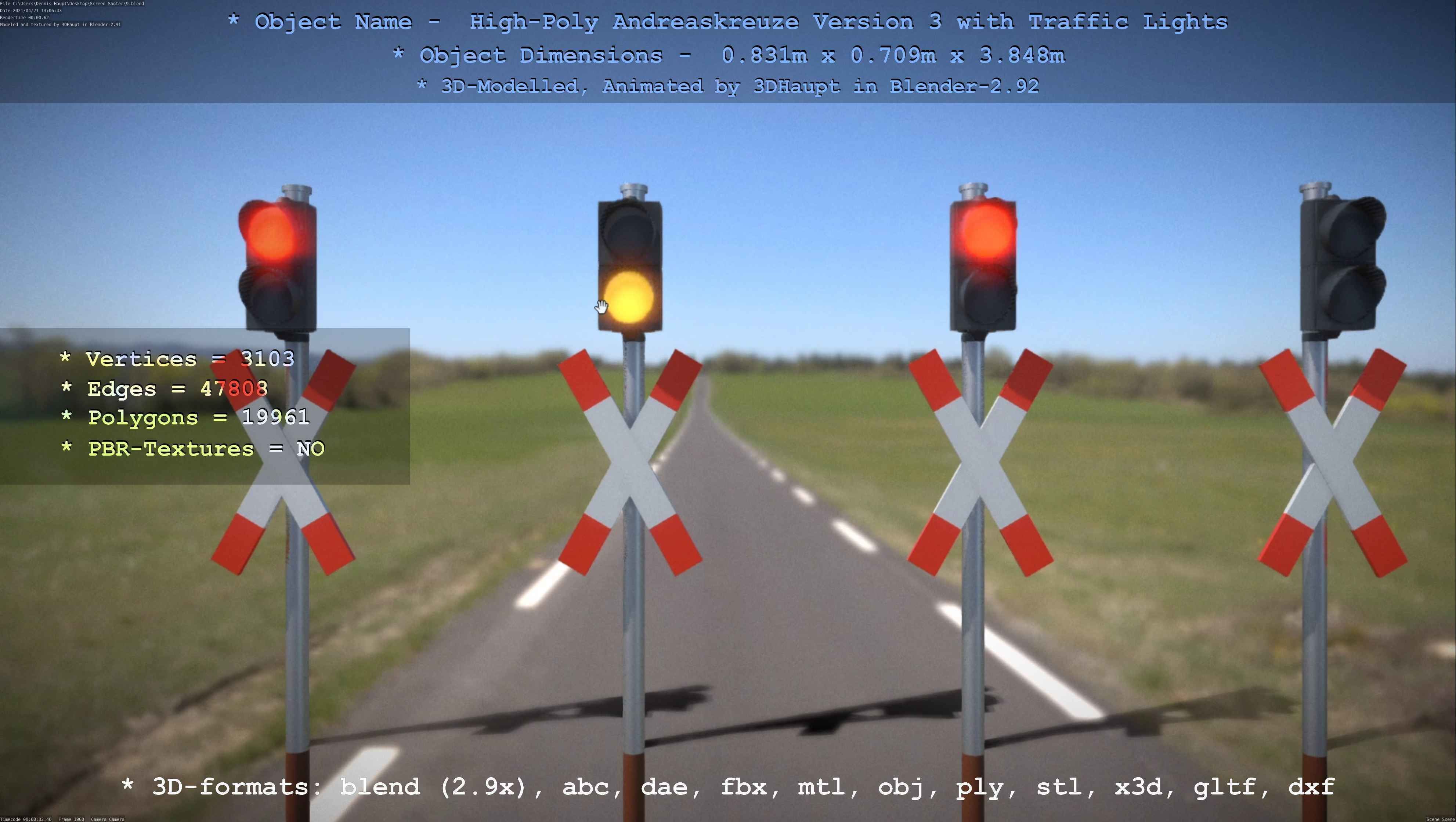 High-Poly Andreaskreuz Version 3  3D model_57