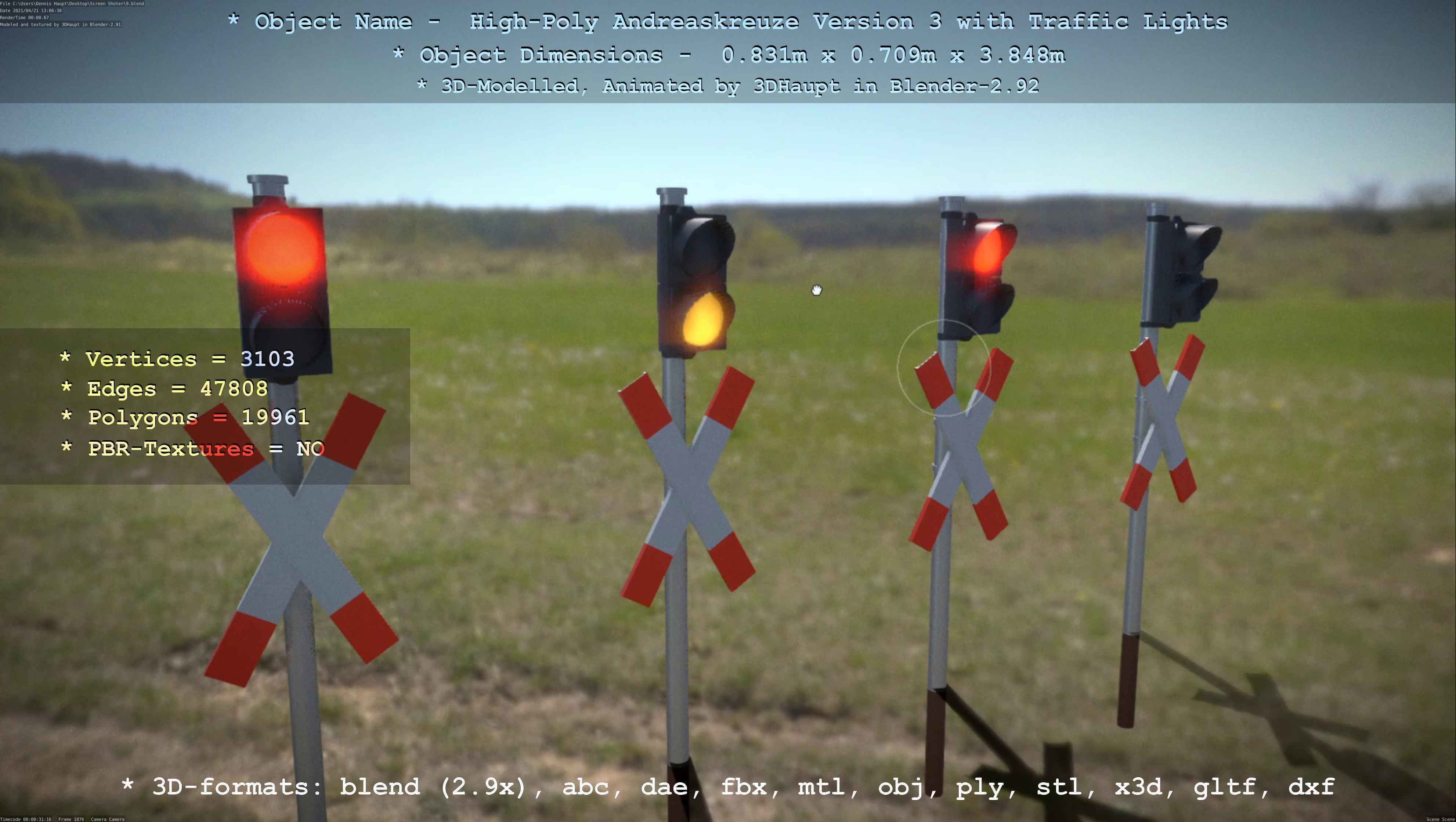 High-Poly Andreaskreuz Version 3  3D model_56