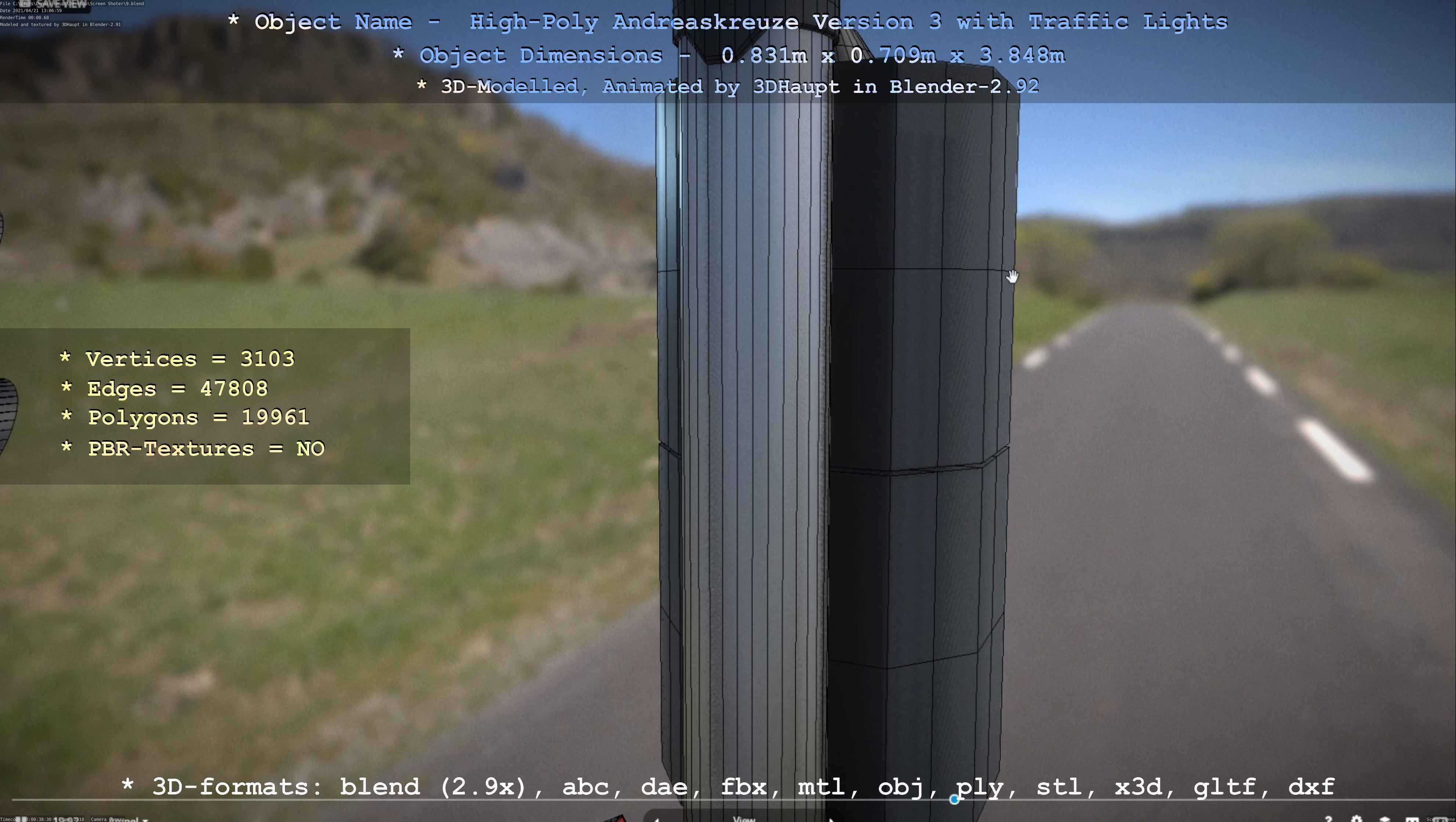 High-Poly Andreaskreuz Version 3  3D model_65