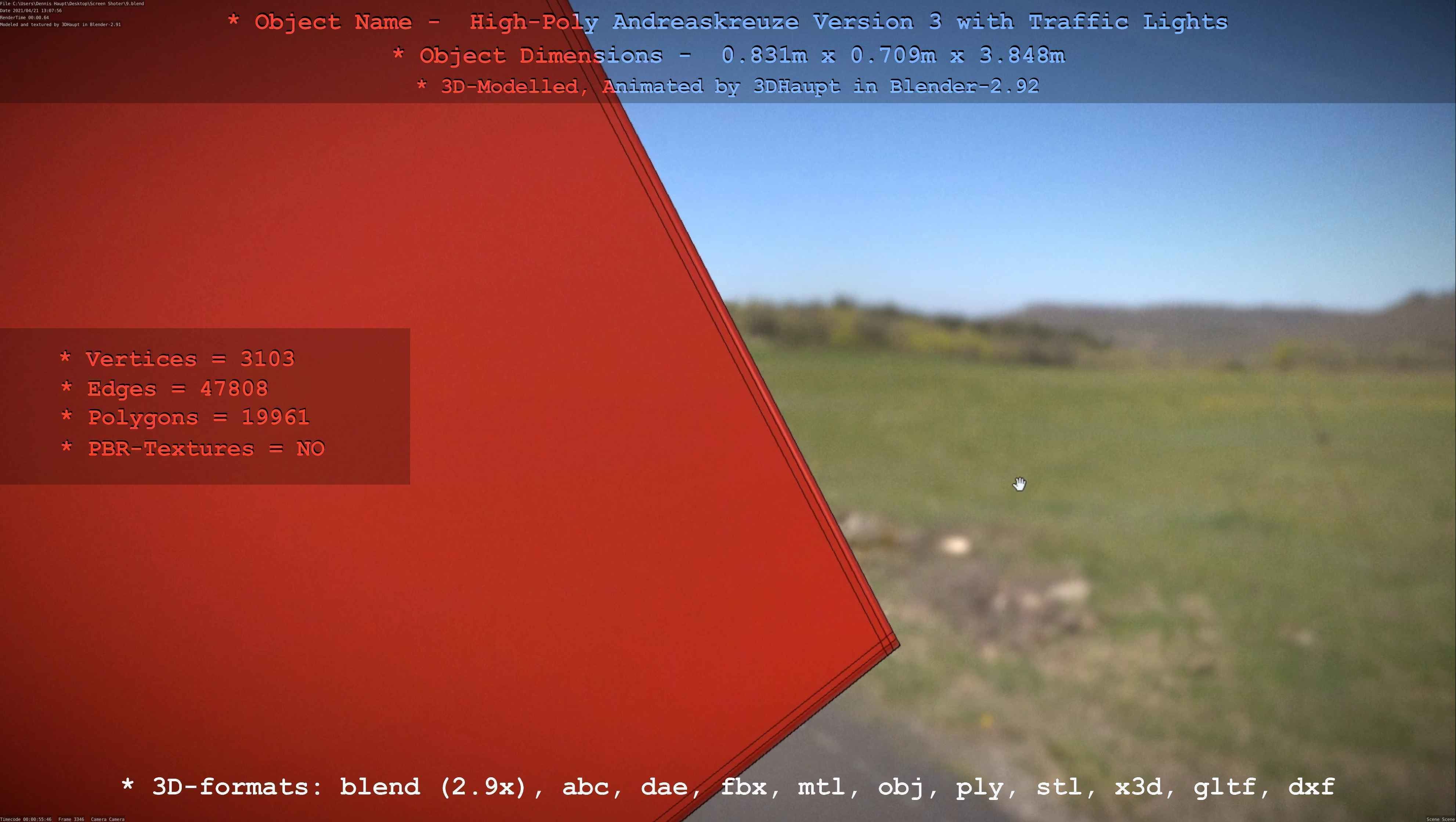 High-Poly Andreaskreuz Version 3  3D model_102