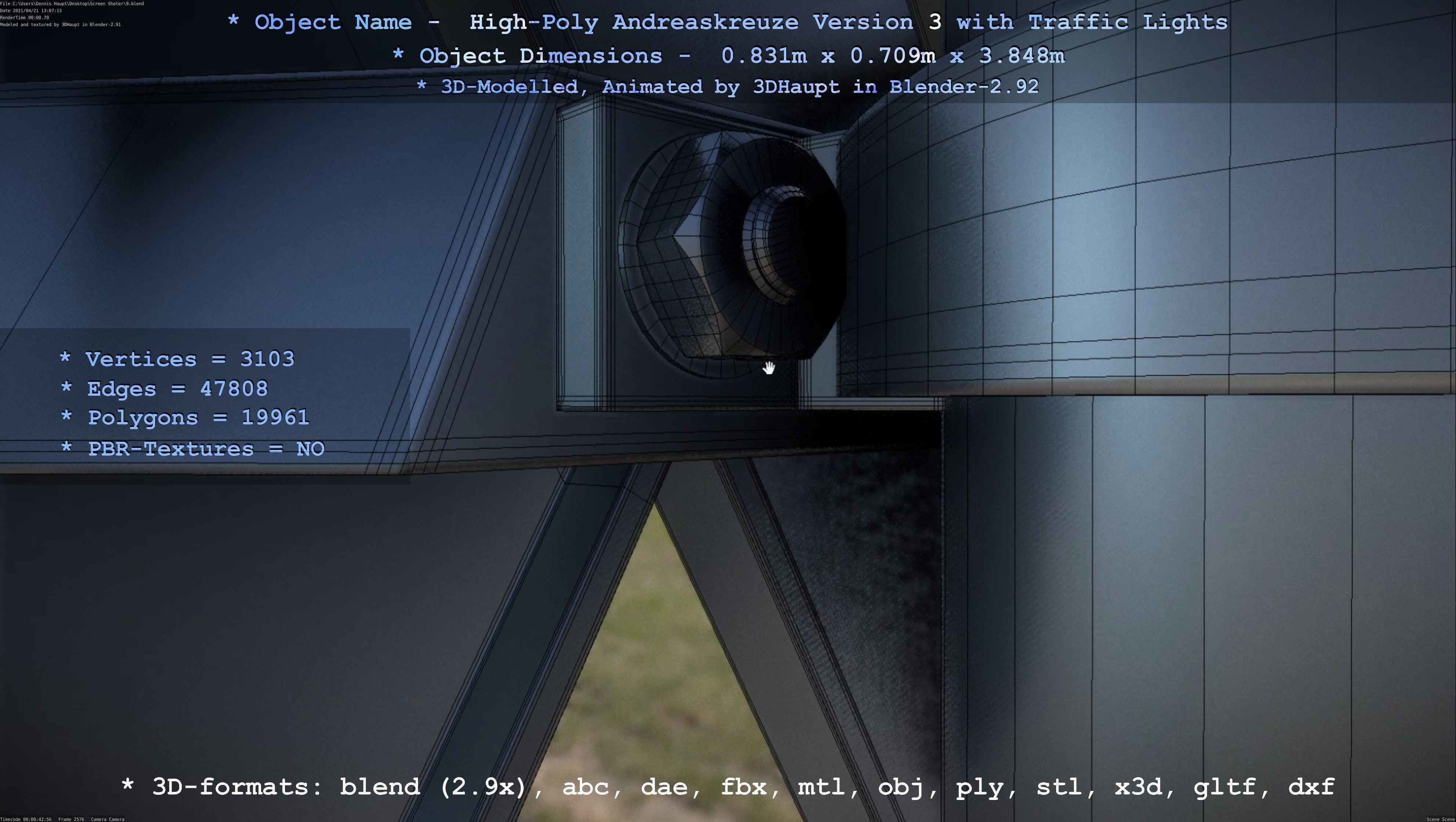 High-Poly Andreaskreuz Version 3  3D model_75