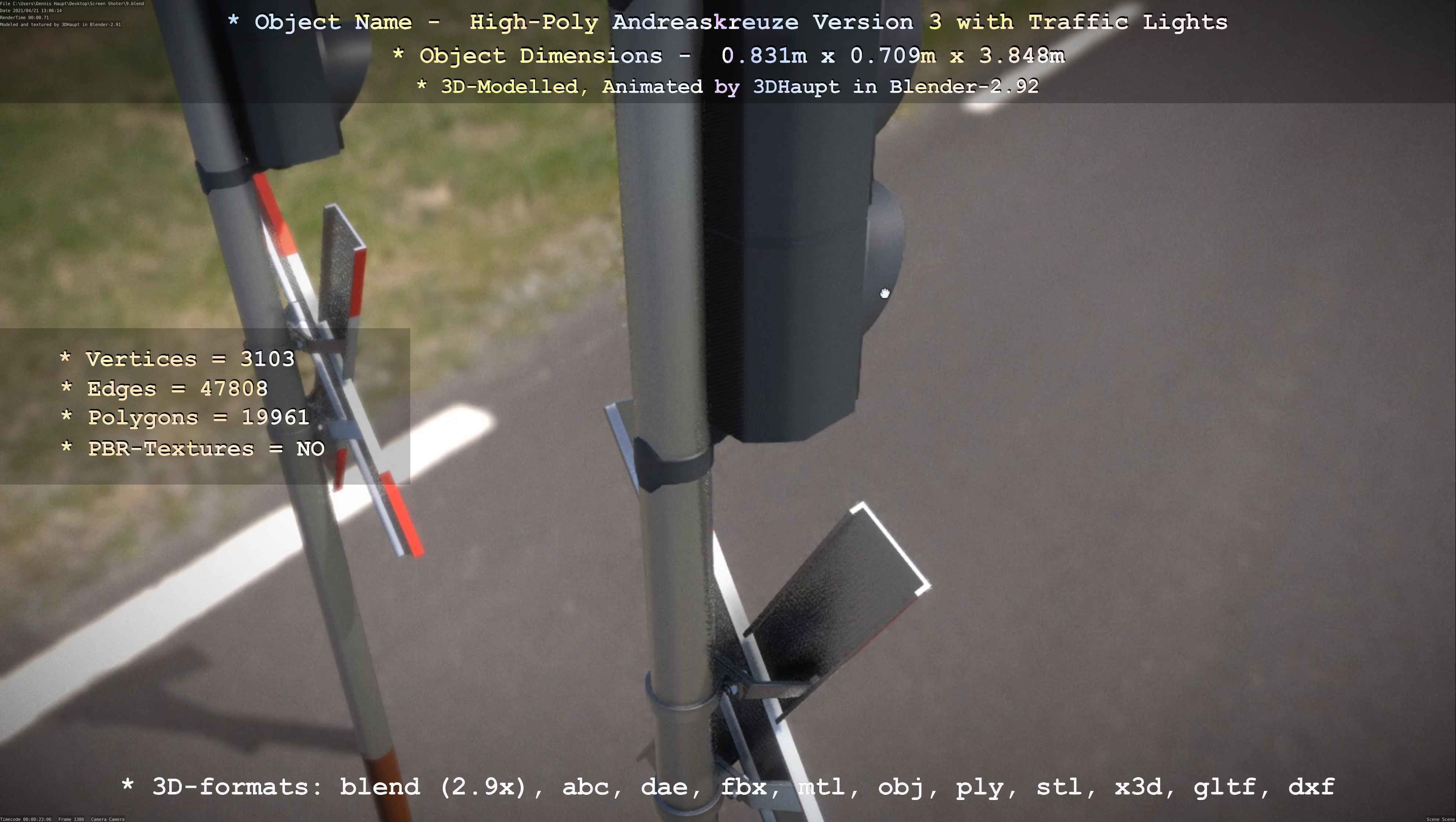 High-Poly Andreaskreuz Version 3  3D model_34