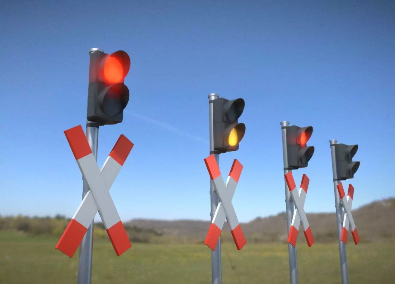 High-Poly Andreaskreuz Version 3  3D model_0