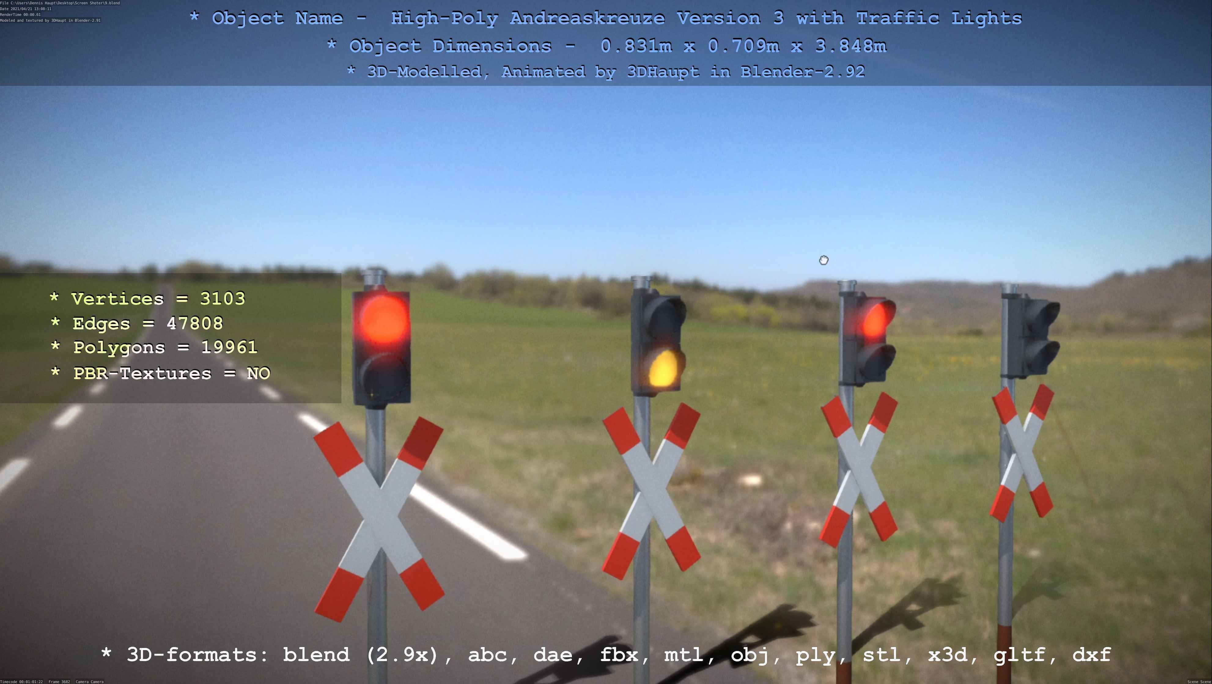 High-Poly Andreaskreuz Version 3  3D model_104