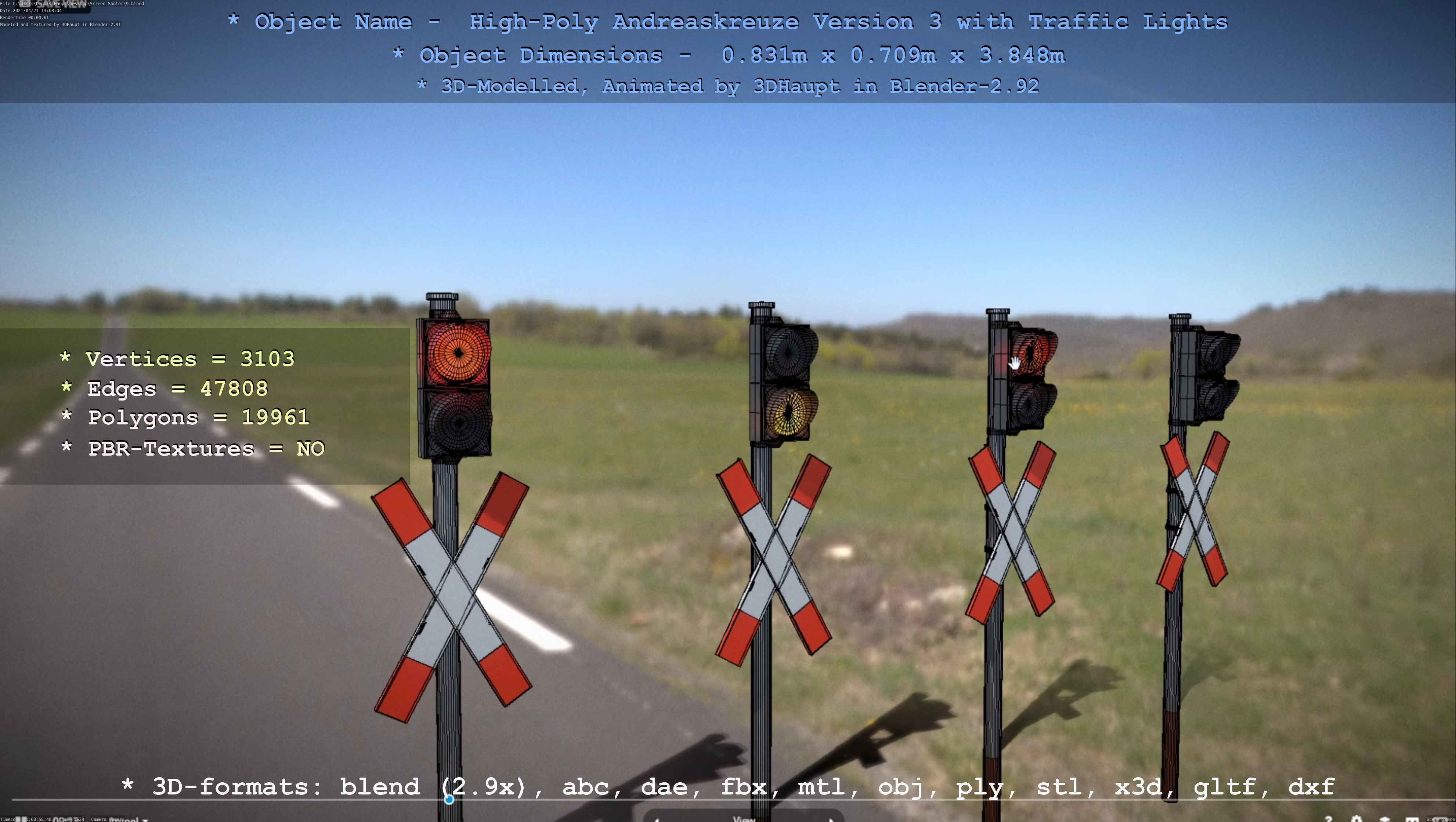 High-Poly Andreaskreuz Version 3  3D model_106