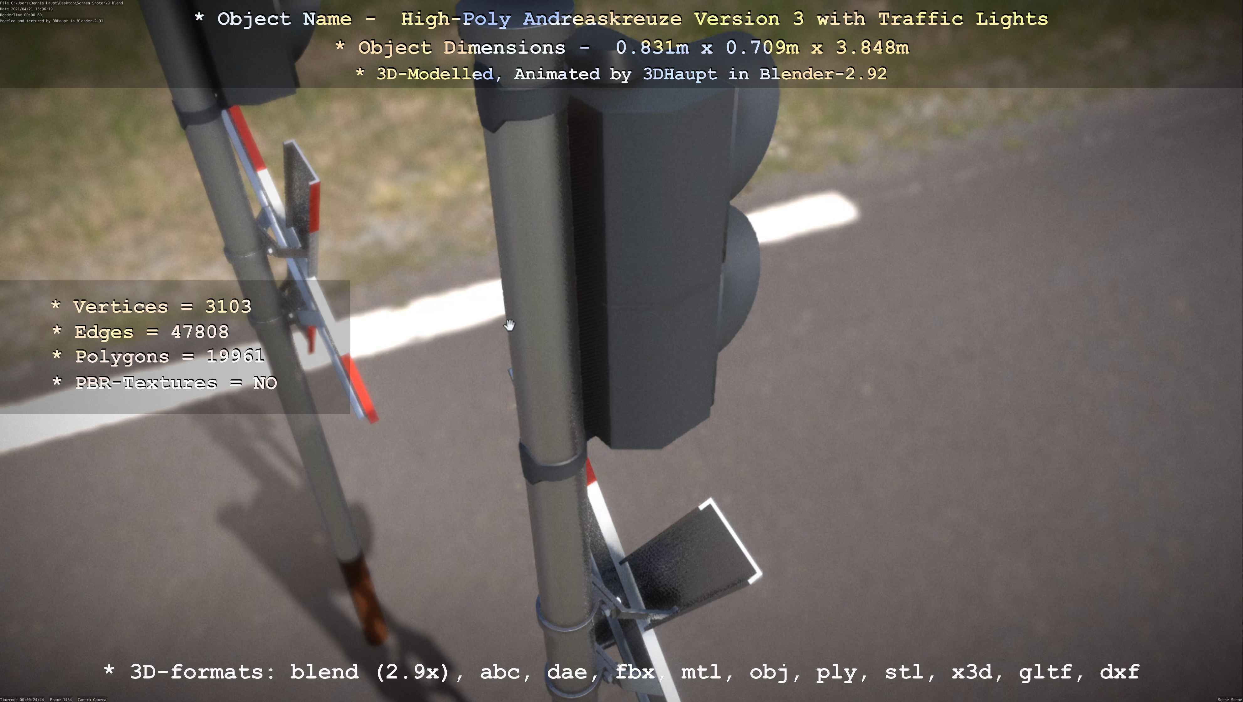 High-Poly Andreaskreuz Version 3  3D model_41