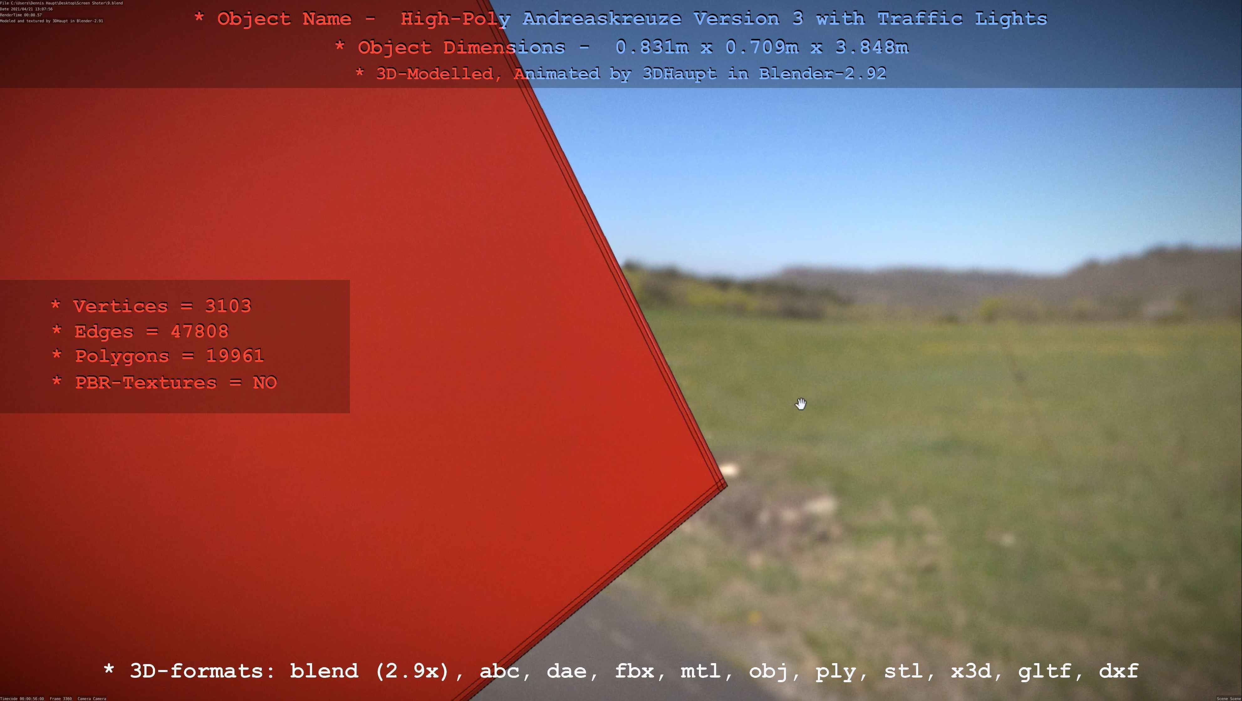 High-Poly Andreaskreuz Version 3  3D model_96