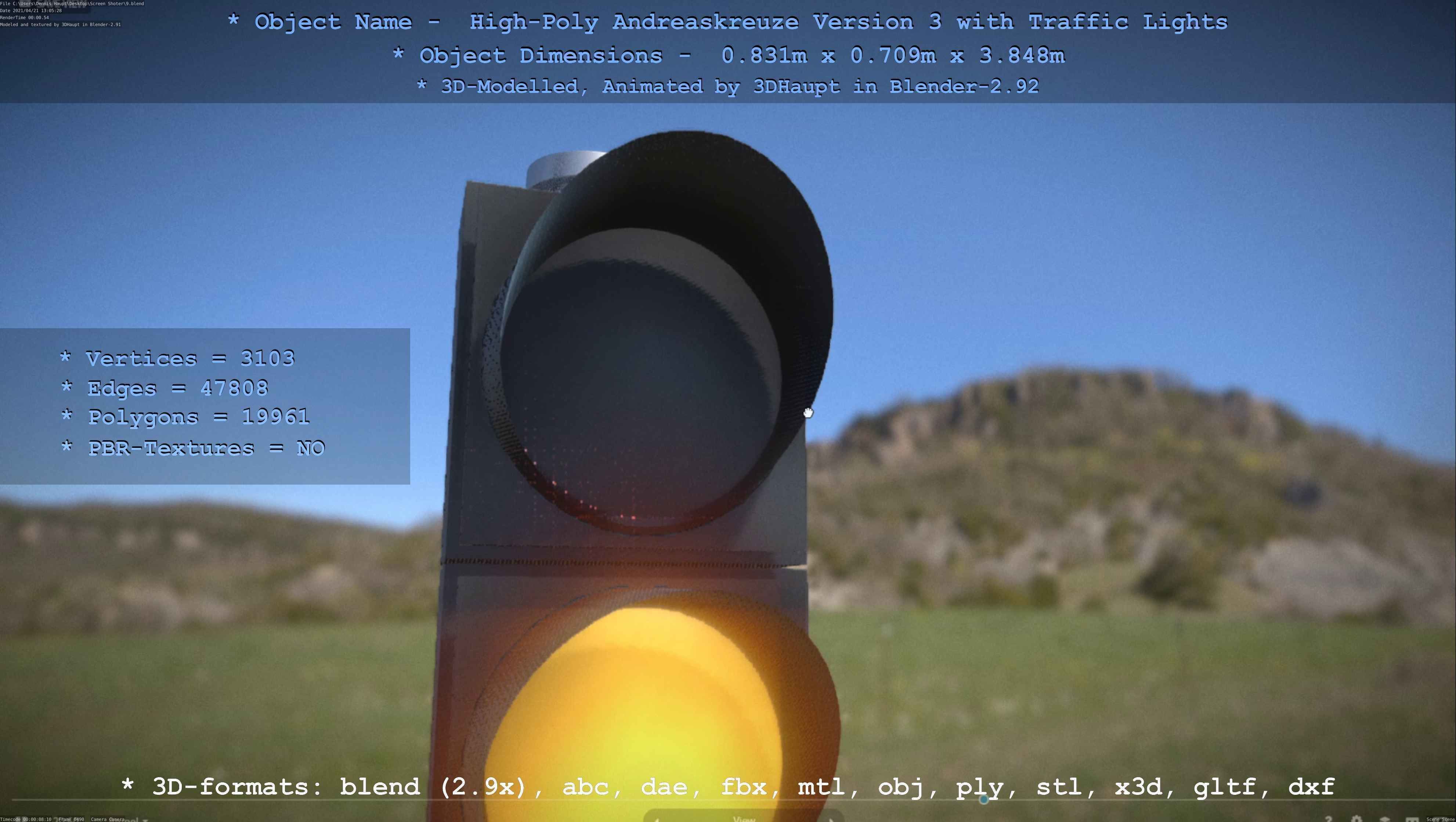 High-Poly Andreaskreuz Version 3  3D model_125