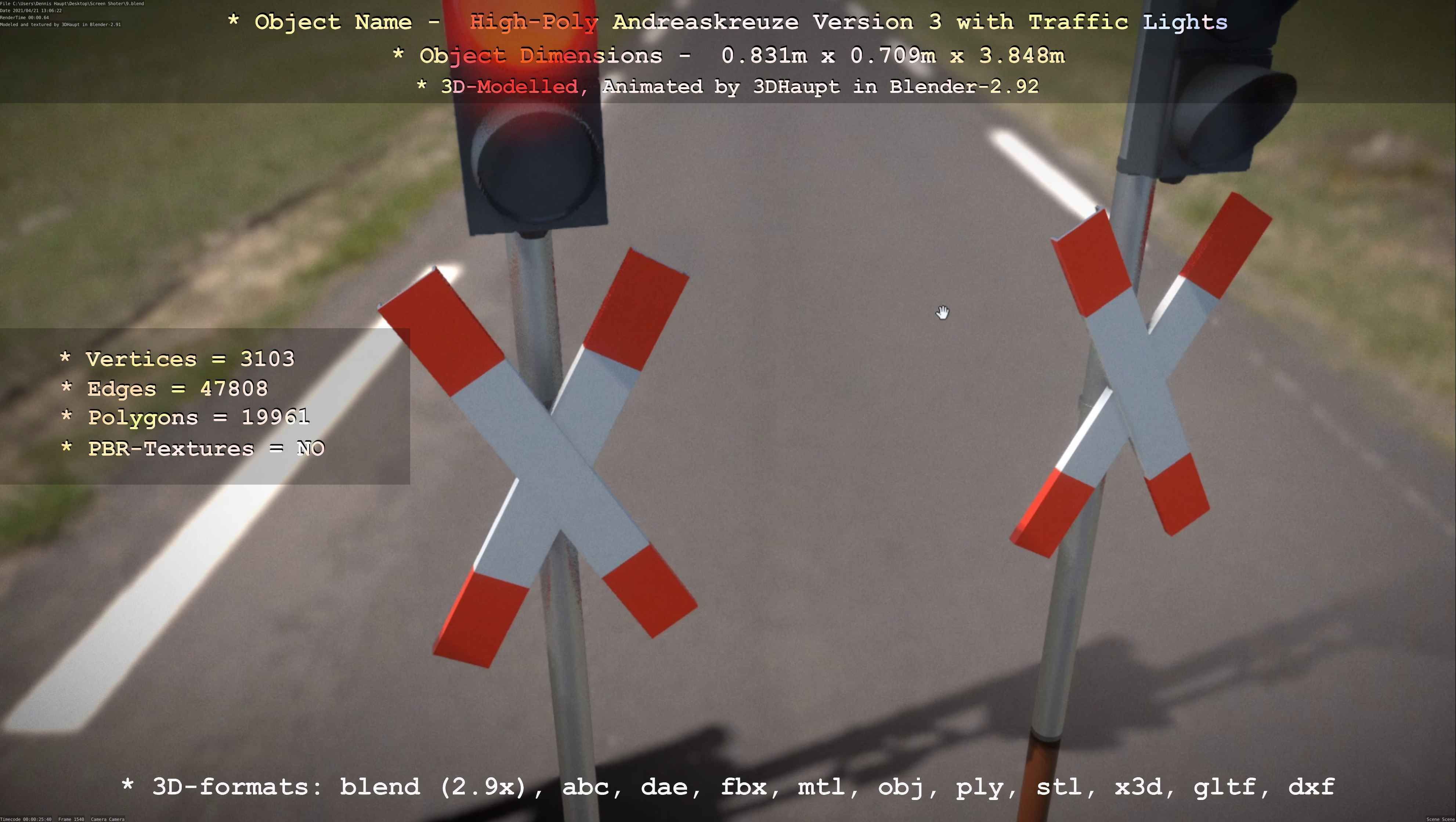 High-Poly Andreaskreuz Version 3  3D model_48