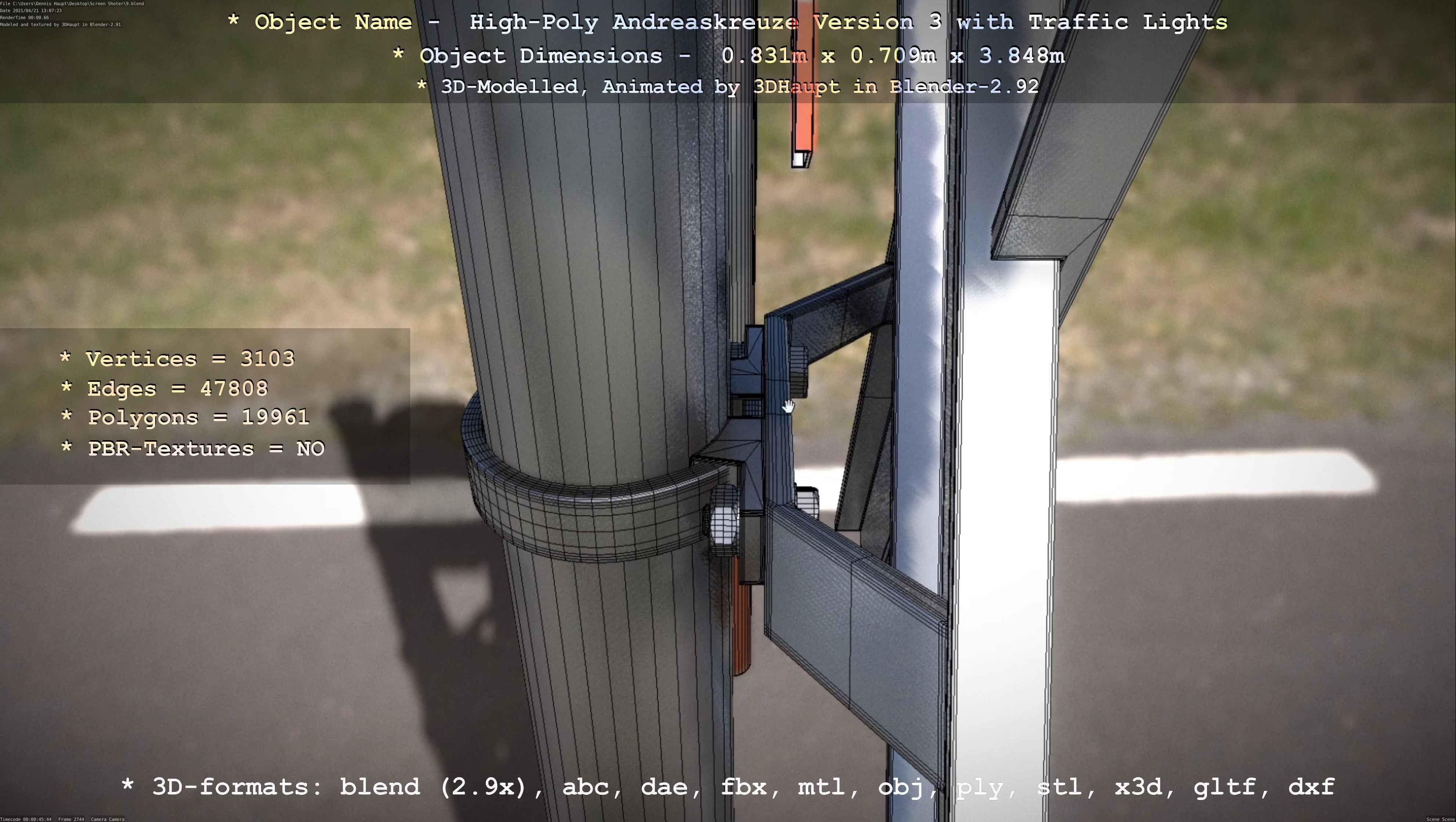 High-Poly Andreaskreuz Version 3  3D model_84