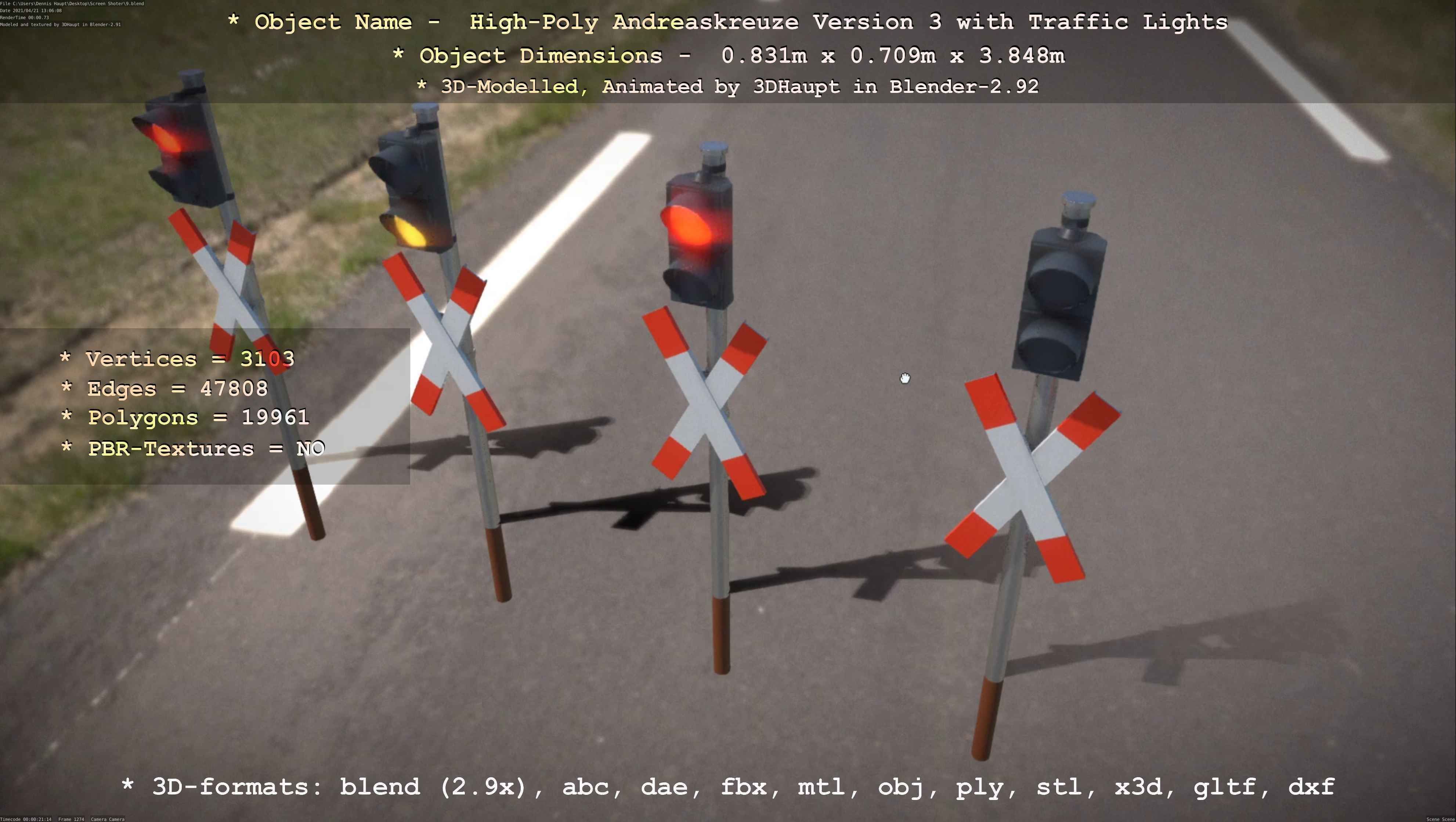 High-Poly Andreaskreuz Version 3  3D model_36