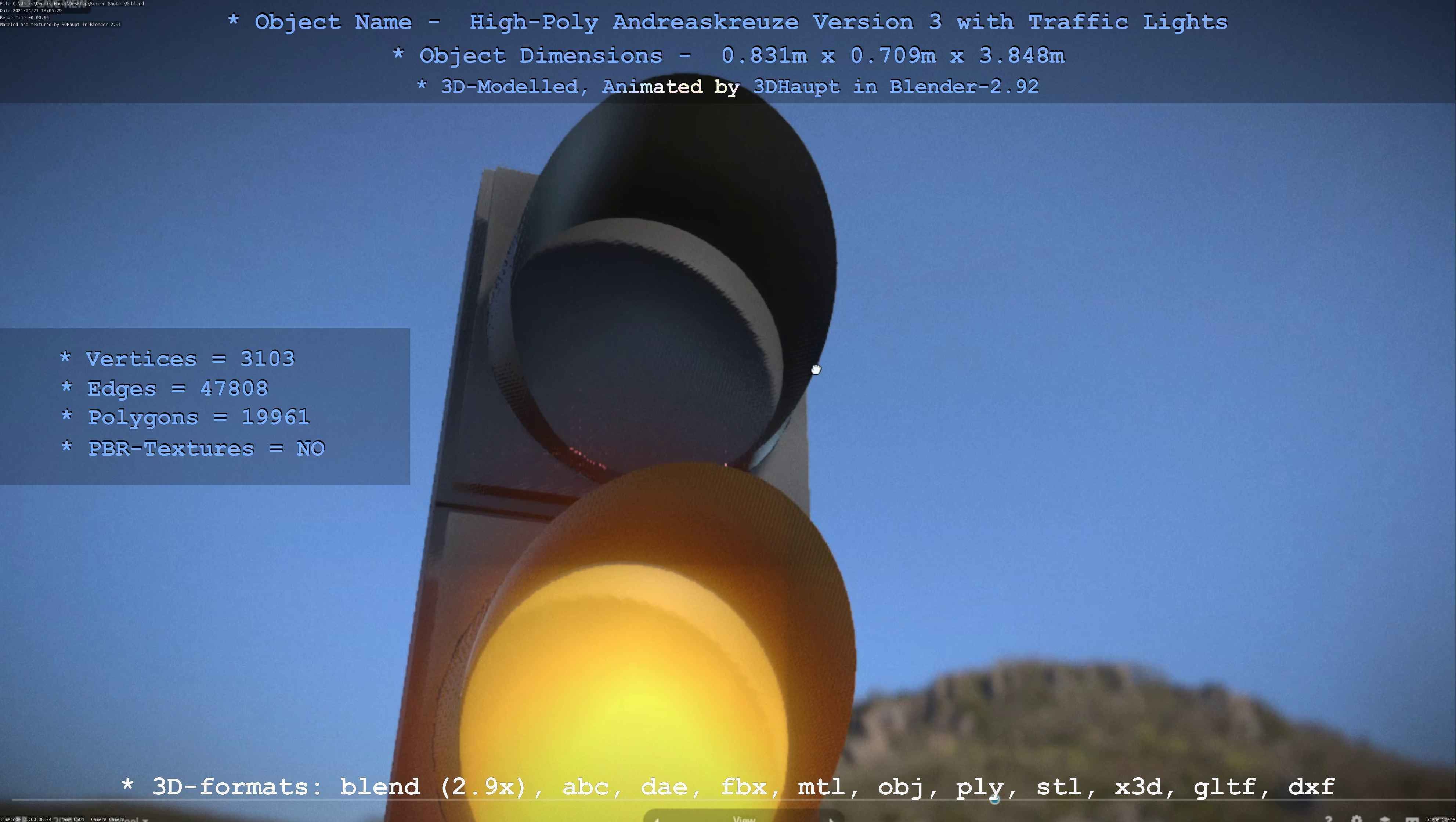 High-Poly Andreaskreuz Version 3  3D model_129
