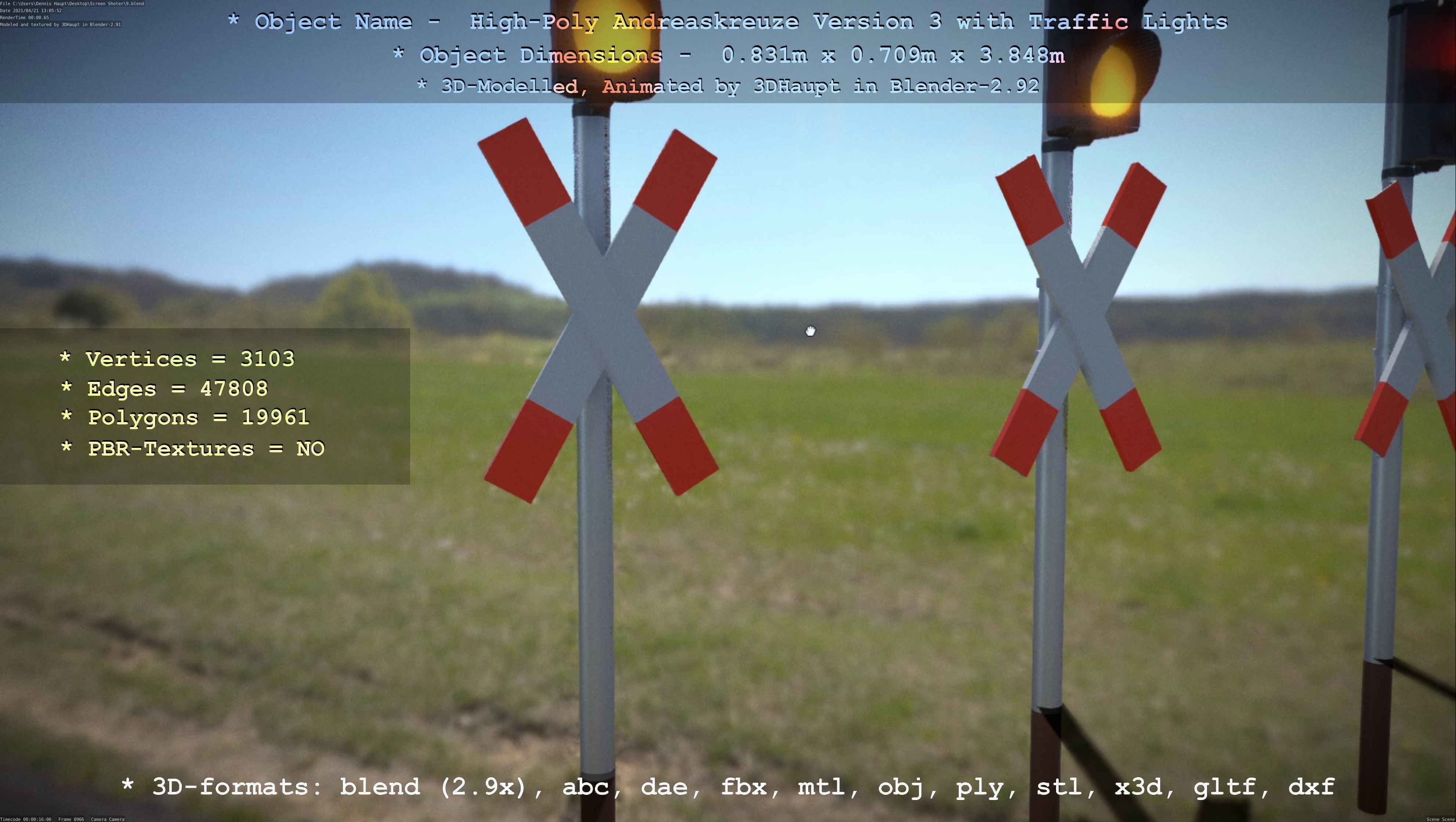 High-Poly Andreaskreuz Version 3  3D model_31