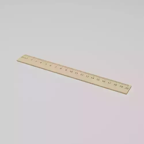 Wooden ruler