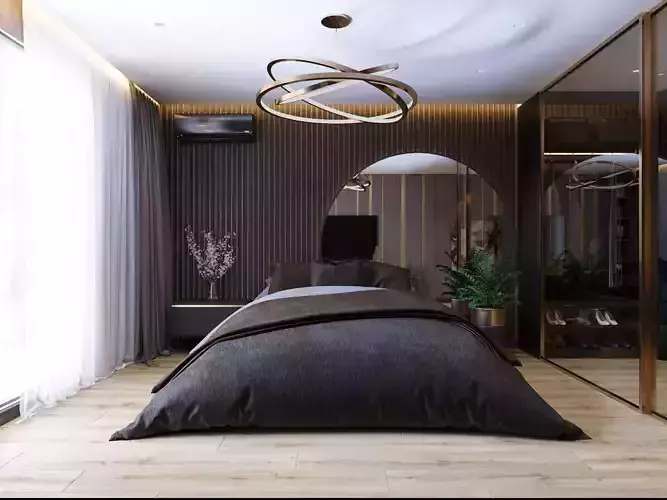 bedroom with wardrobe