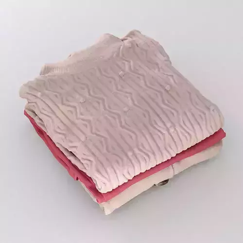 Stack Of Folded Womens Clothes 171