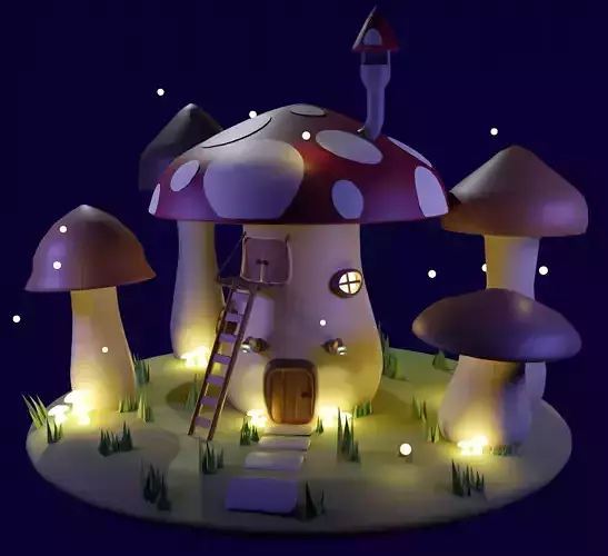 Mushroom house model