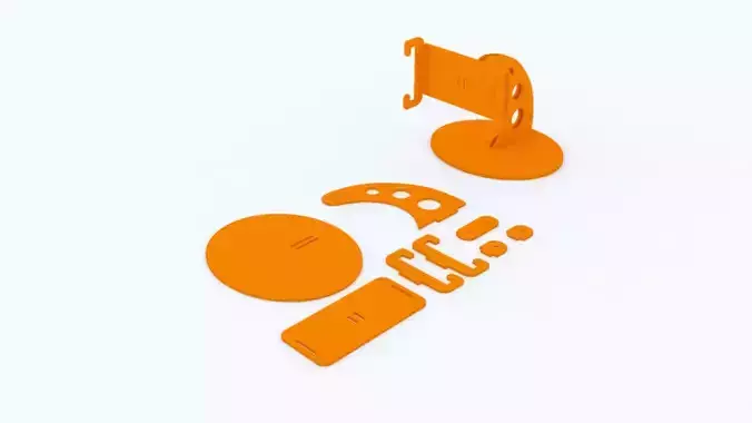 Mobile Stand Puzzle 3D print model