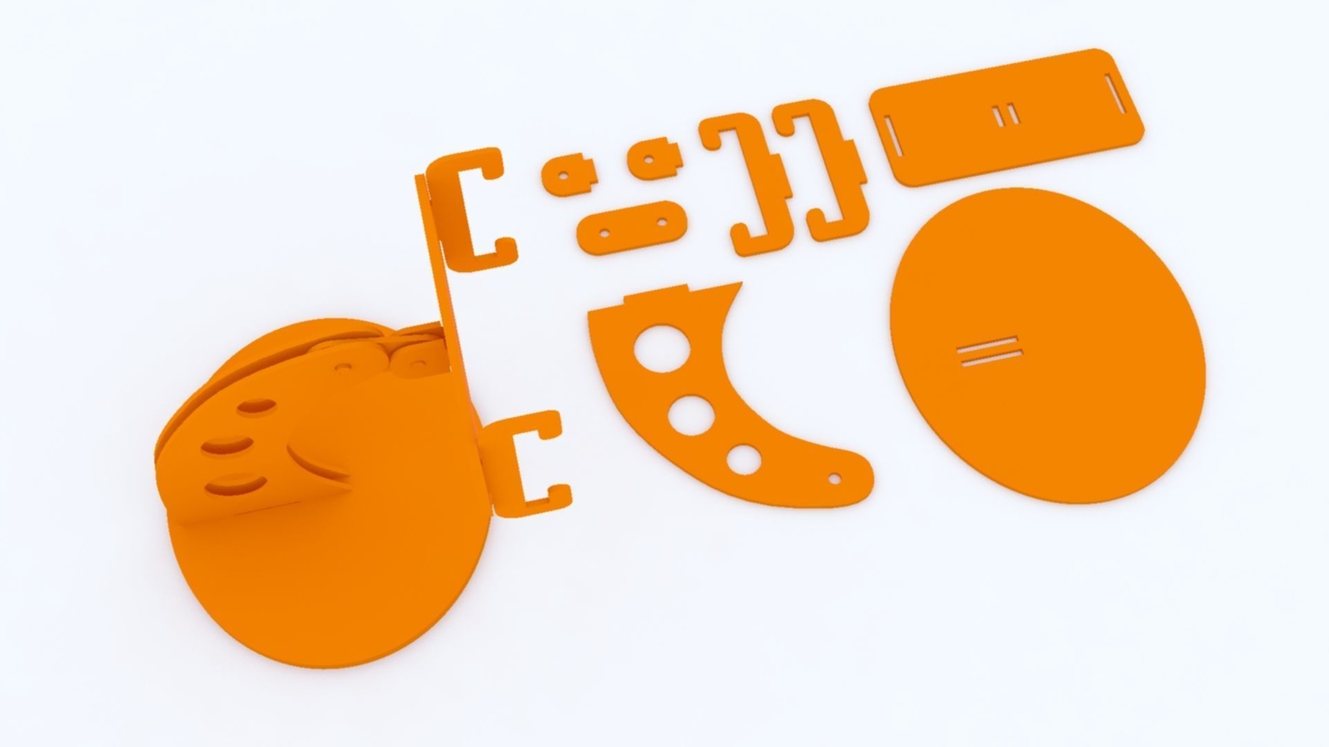 Mobile Stand Puzzle 3D print model_3