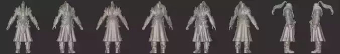 Warcraft Footman high poly