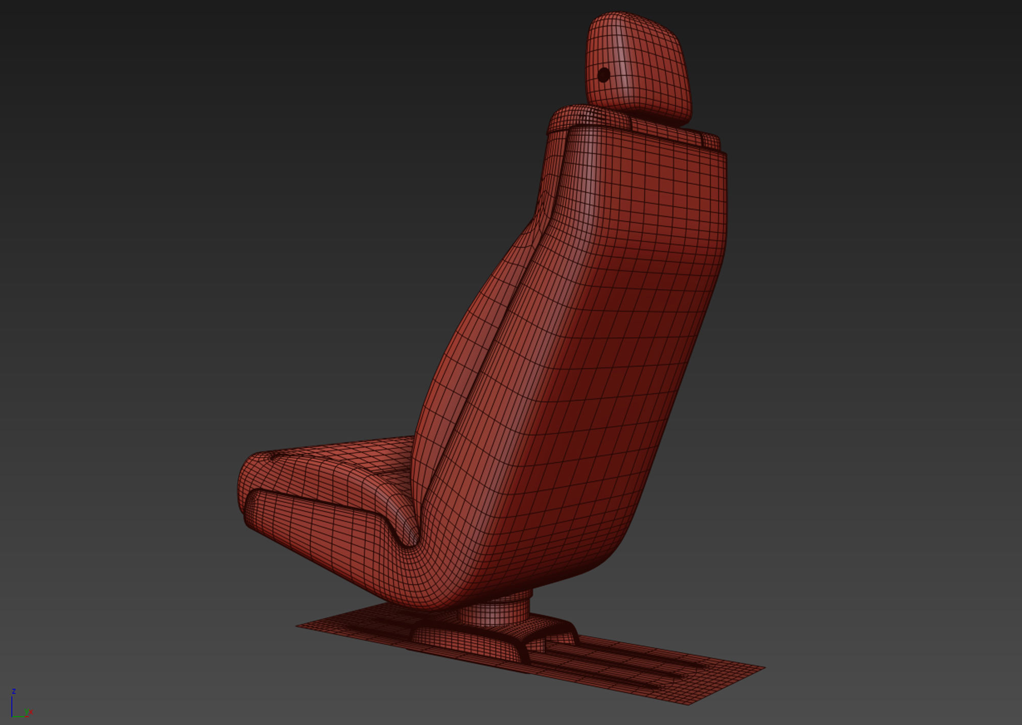 Vehicle Seat 3D model 3D model_17
