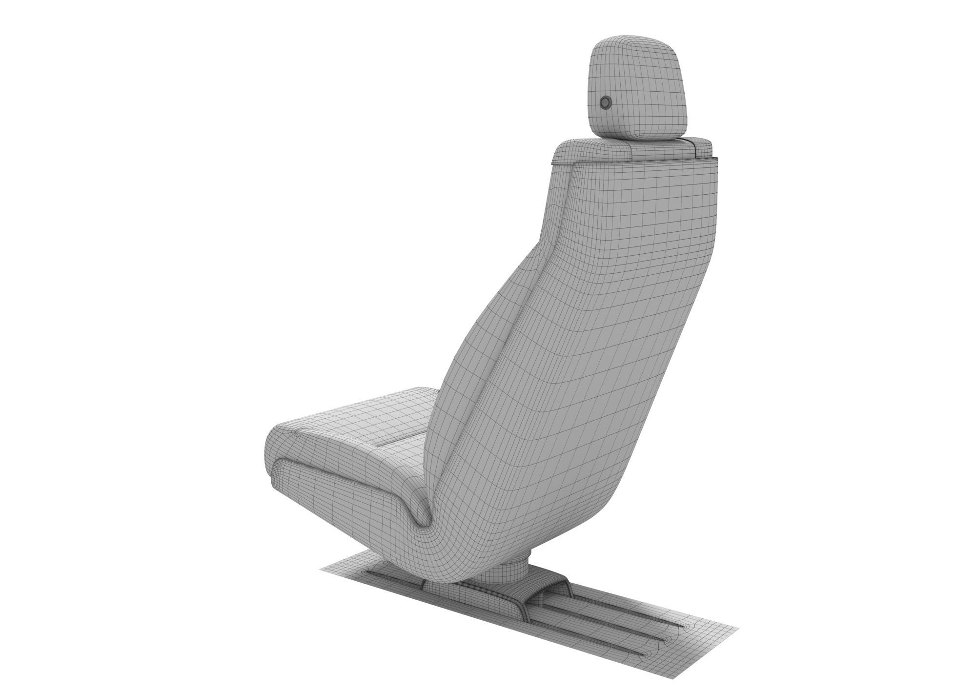 Vehicle Seat 3D model 3D model_8