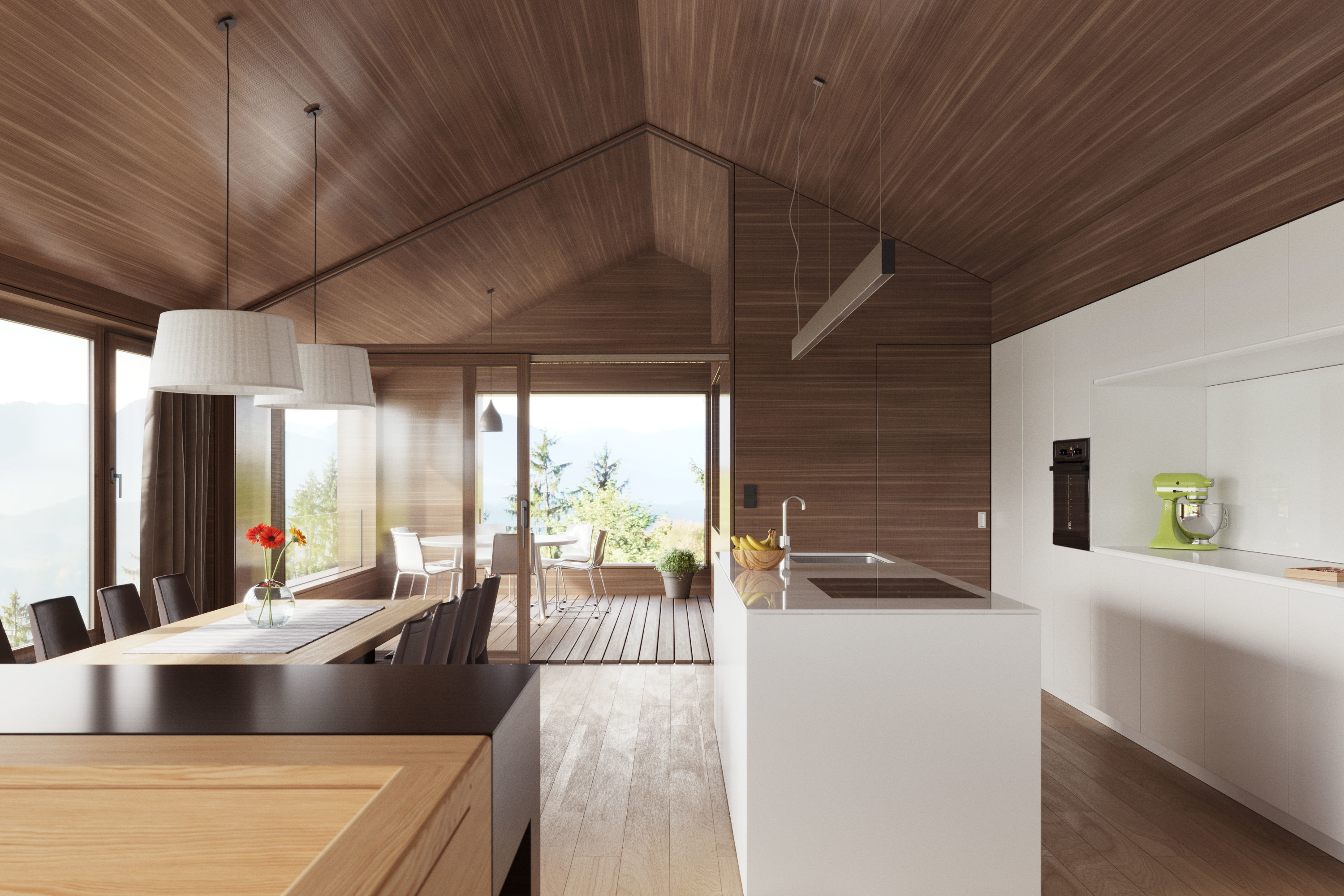 Sawed Walnut veneer texture 3D model_1