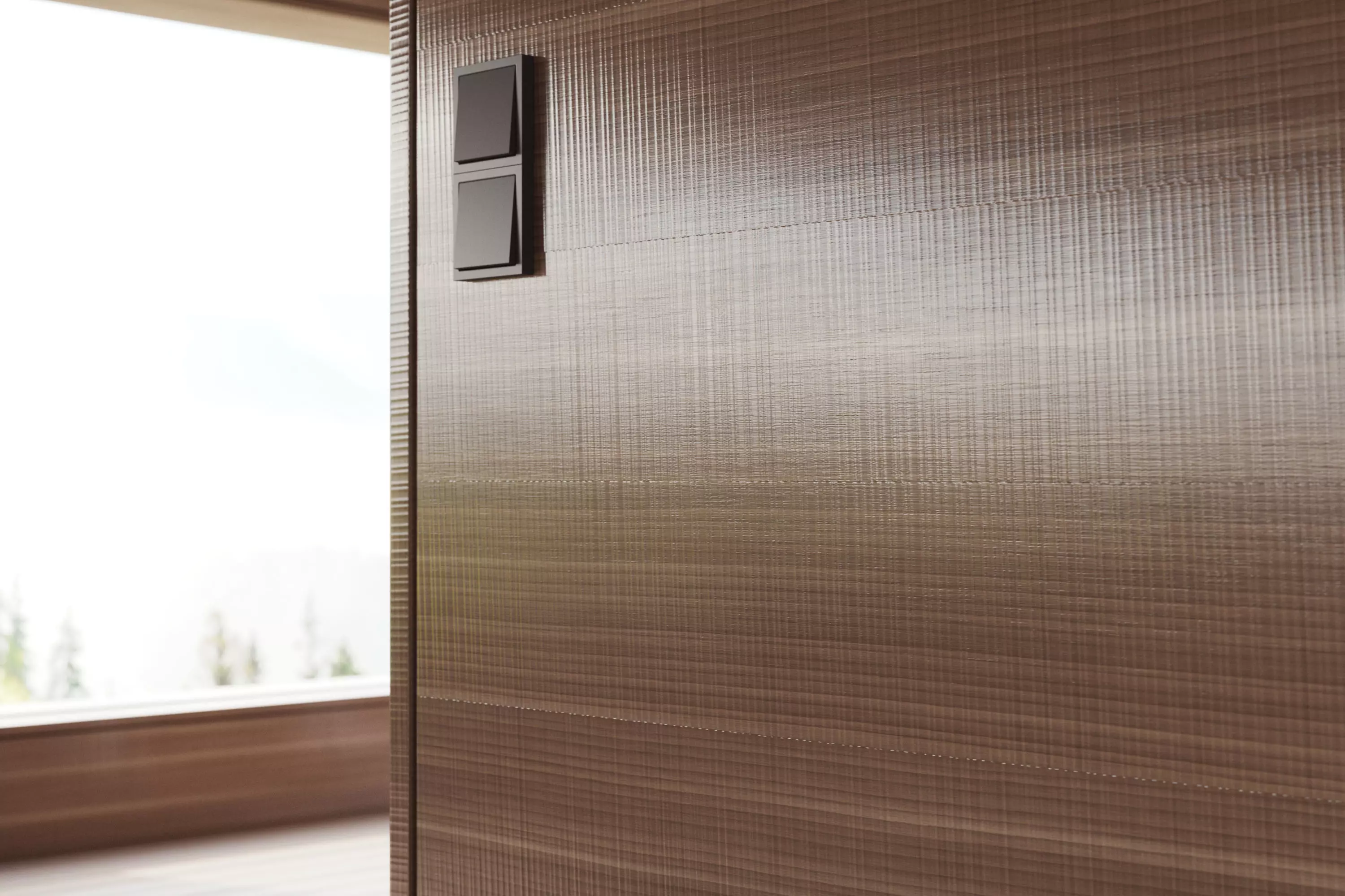 Sawed Walnut veneer texture 3D model_0