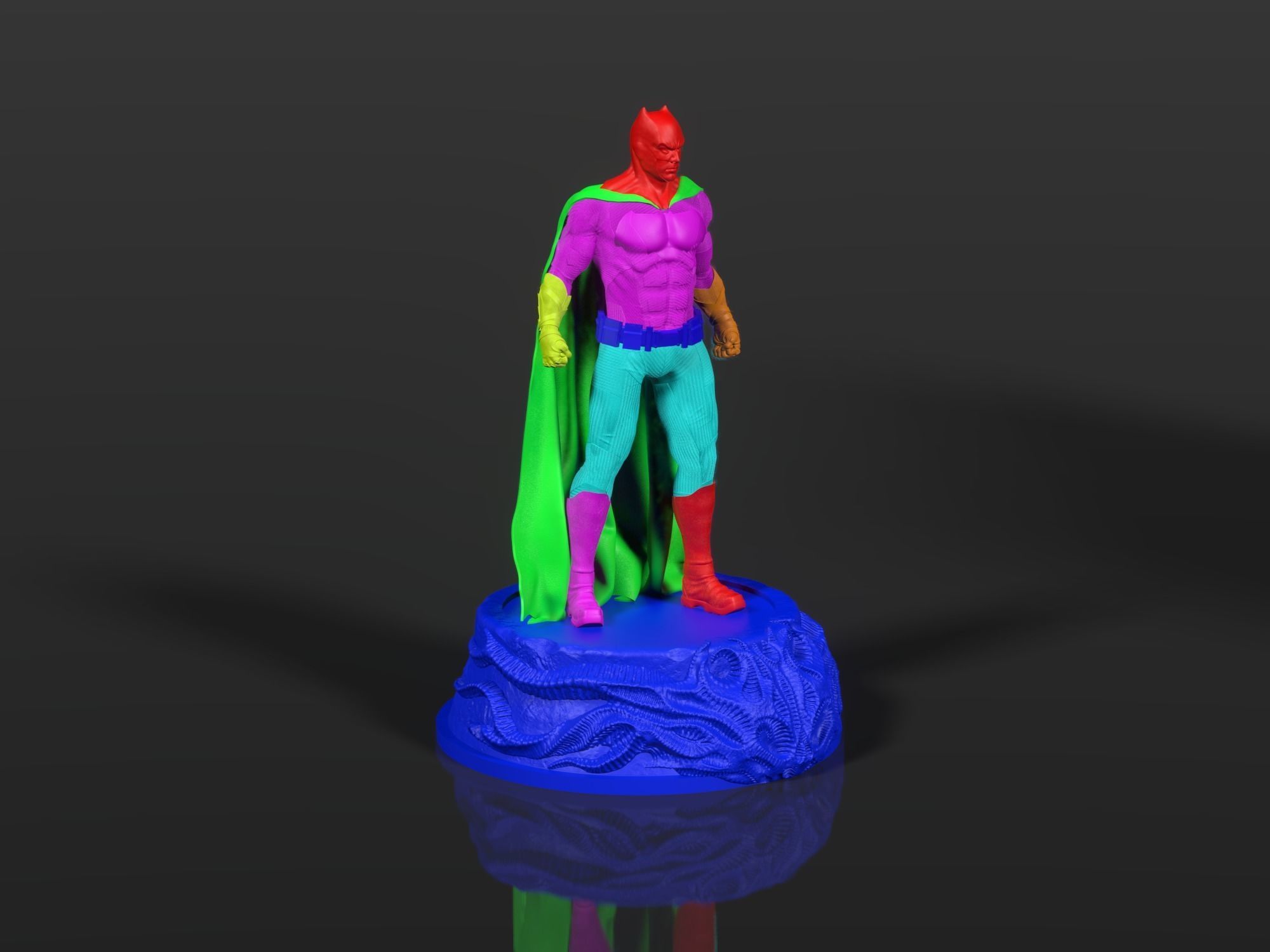 Batman figure Ben Affleck 3D print model_10