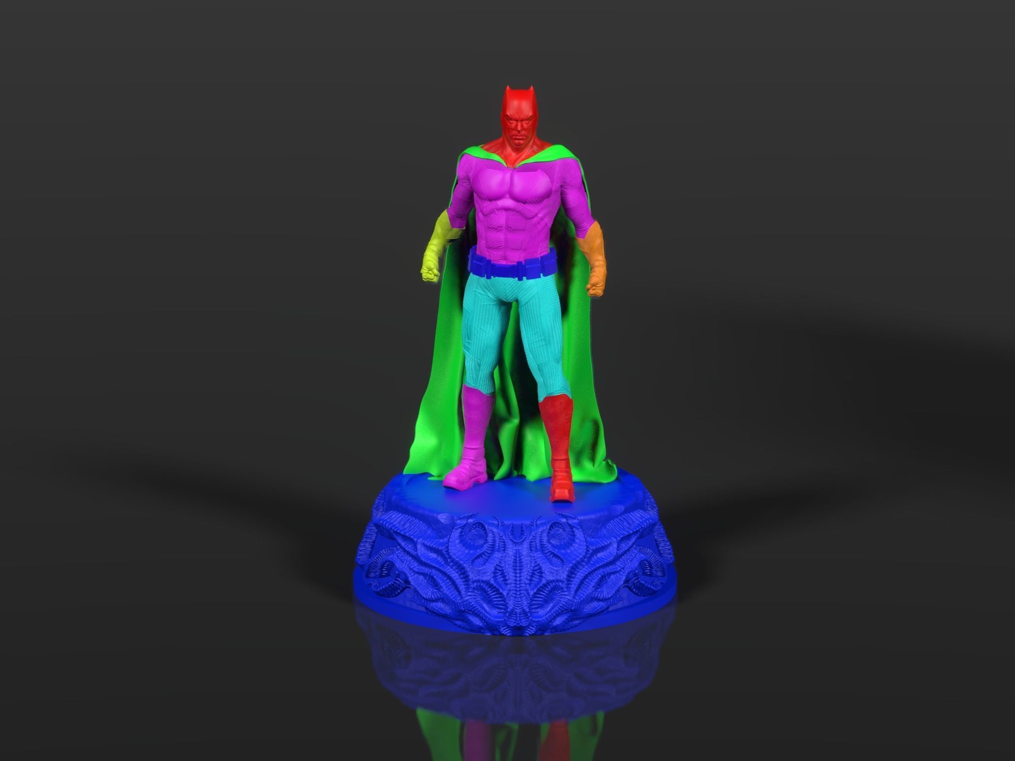 Batman figure Ben Affleck 3D print model_8