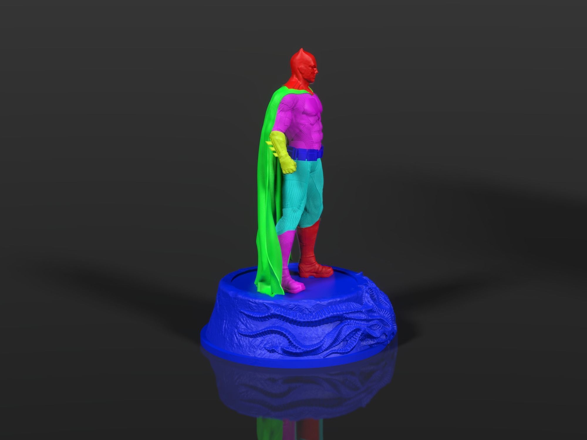 Batman figure Ben Affleck 3D print model_12