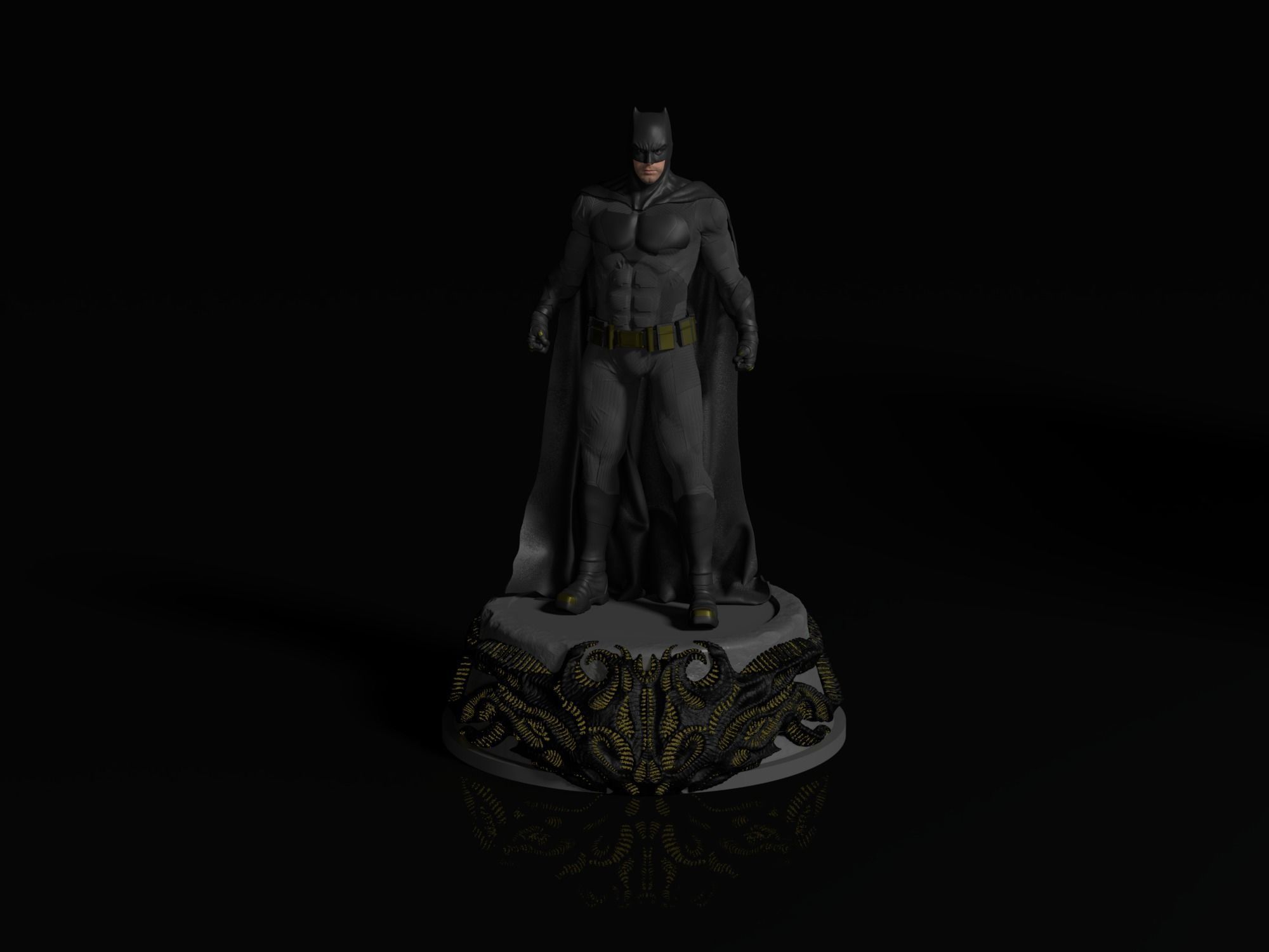 Batman figure Ben Affleck 3D print model_1
