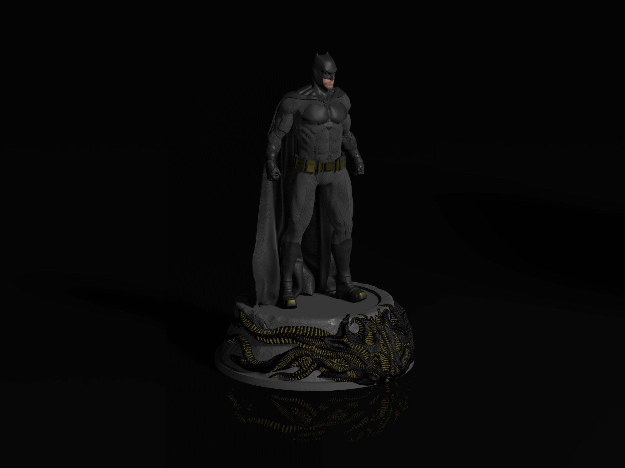 Batman figure Ben Affleck 3D print model_9