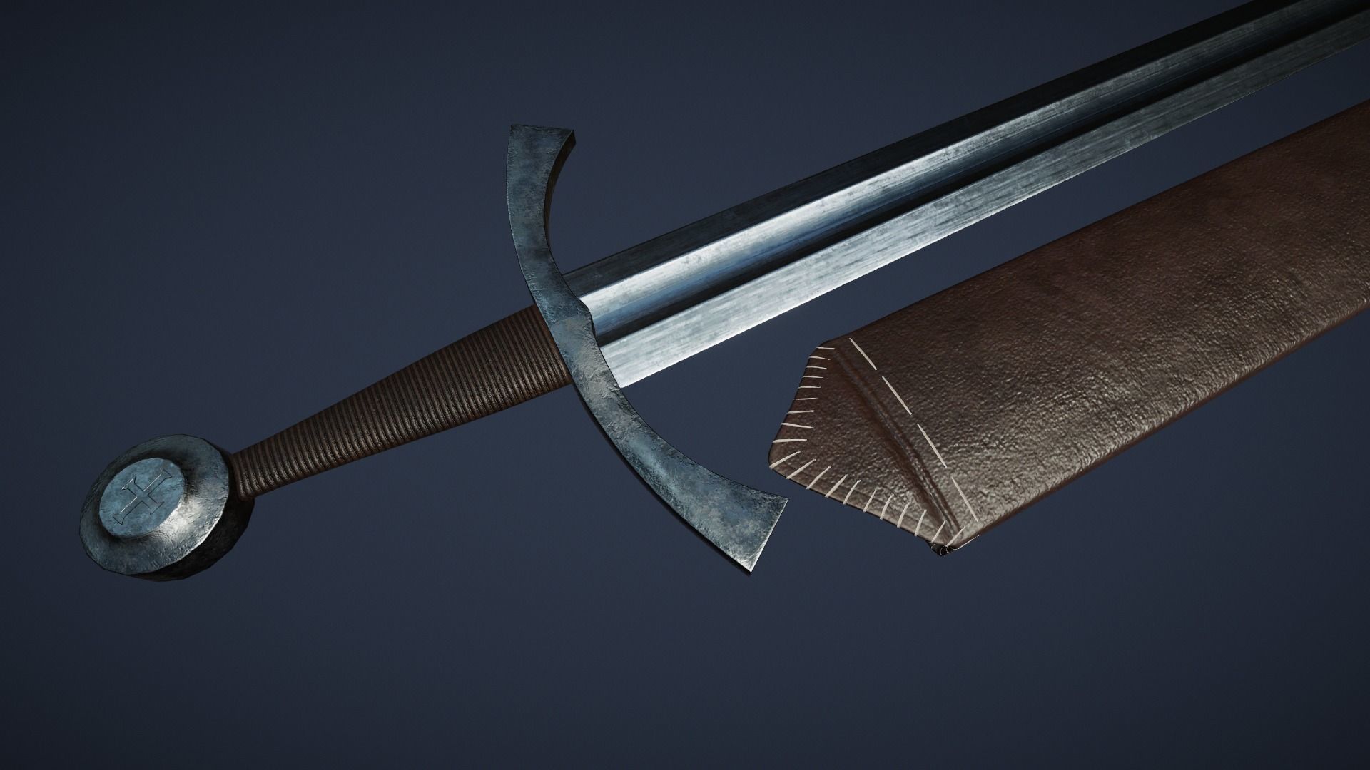 Medieval Weapons Pack Volume 1 by Ink Phantom Low-poly 3D model_5