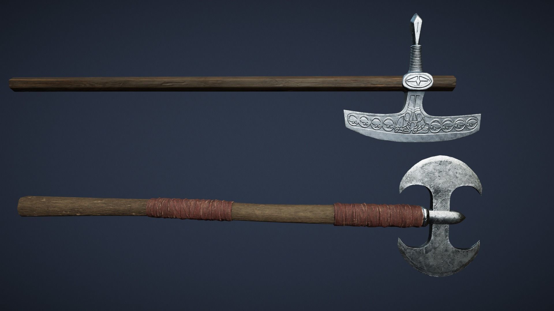 Medieval Weapons Pack Volume 1 by Ink Phantom Low-poly 3D model_2