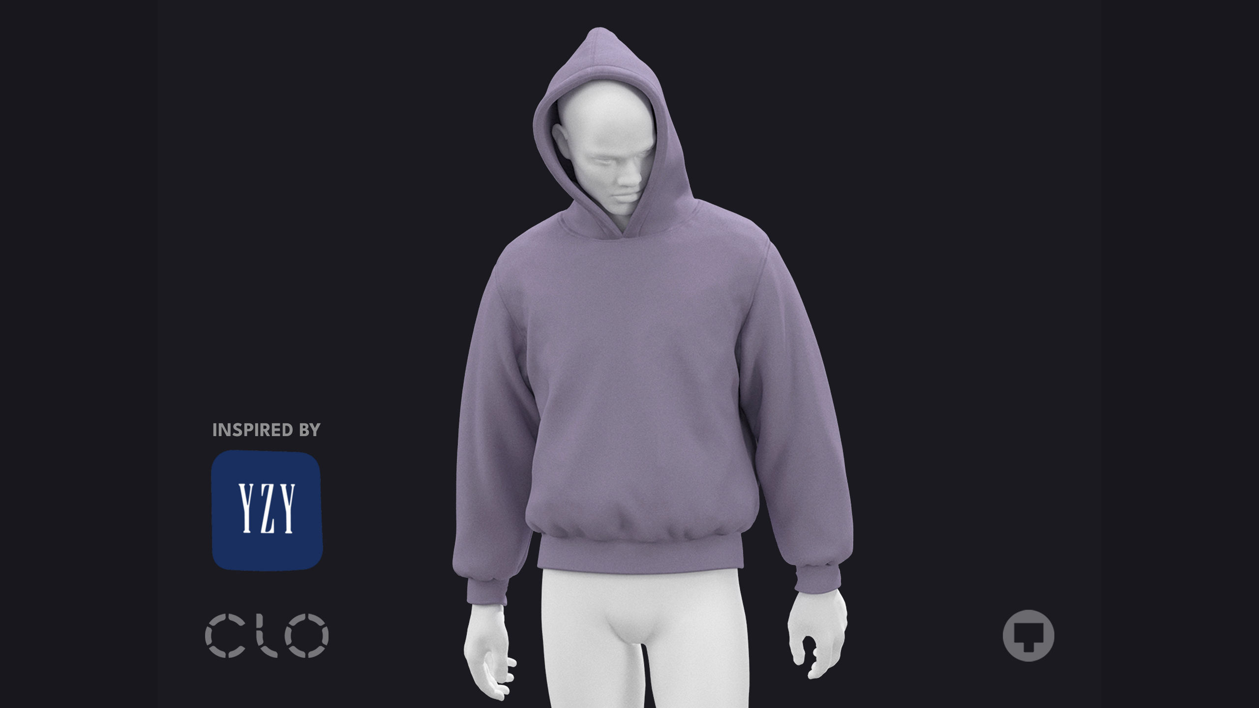 HEAVYWEIGHT HOODIE genesis8 highpoly 3D model_0