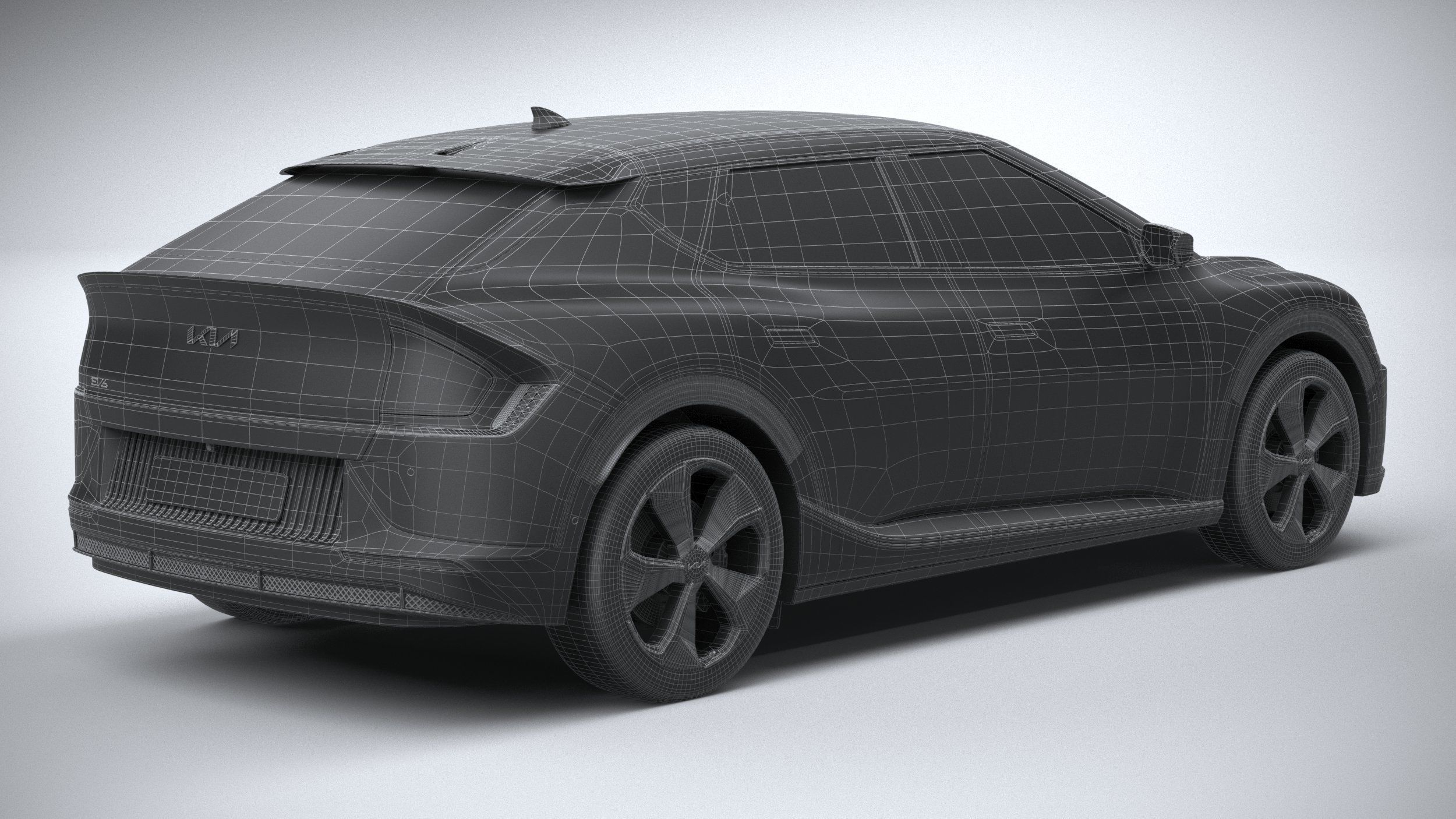 Kia EV6 2022 3D model_29