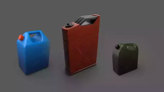 Low Poly Canister Pack Collection